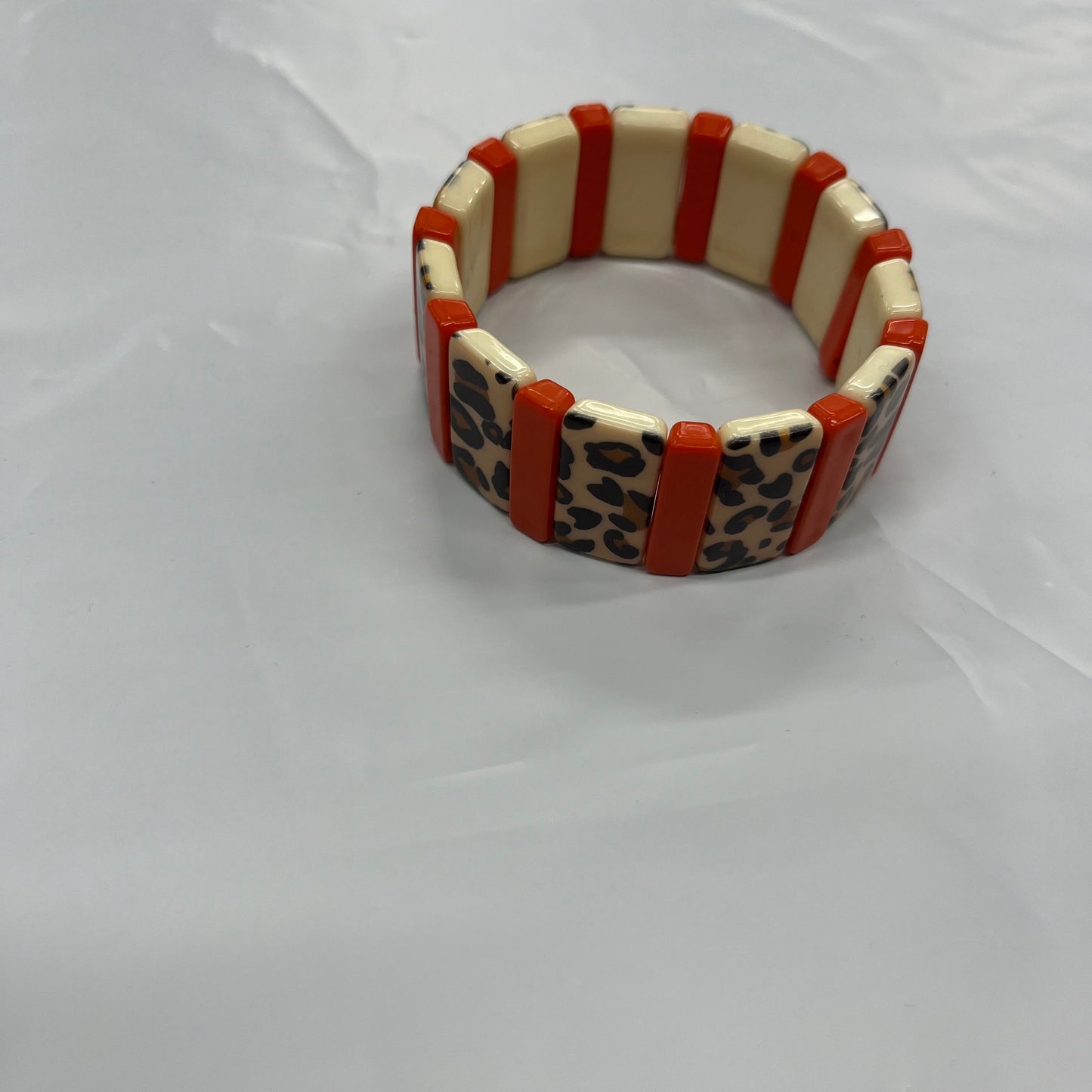 Bracelet Bangle By Clothes Mentor Acrylic Tile Stretch Bracelet