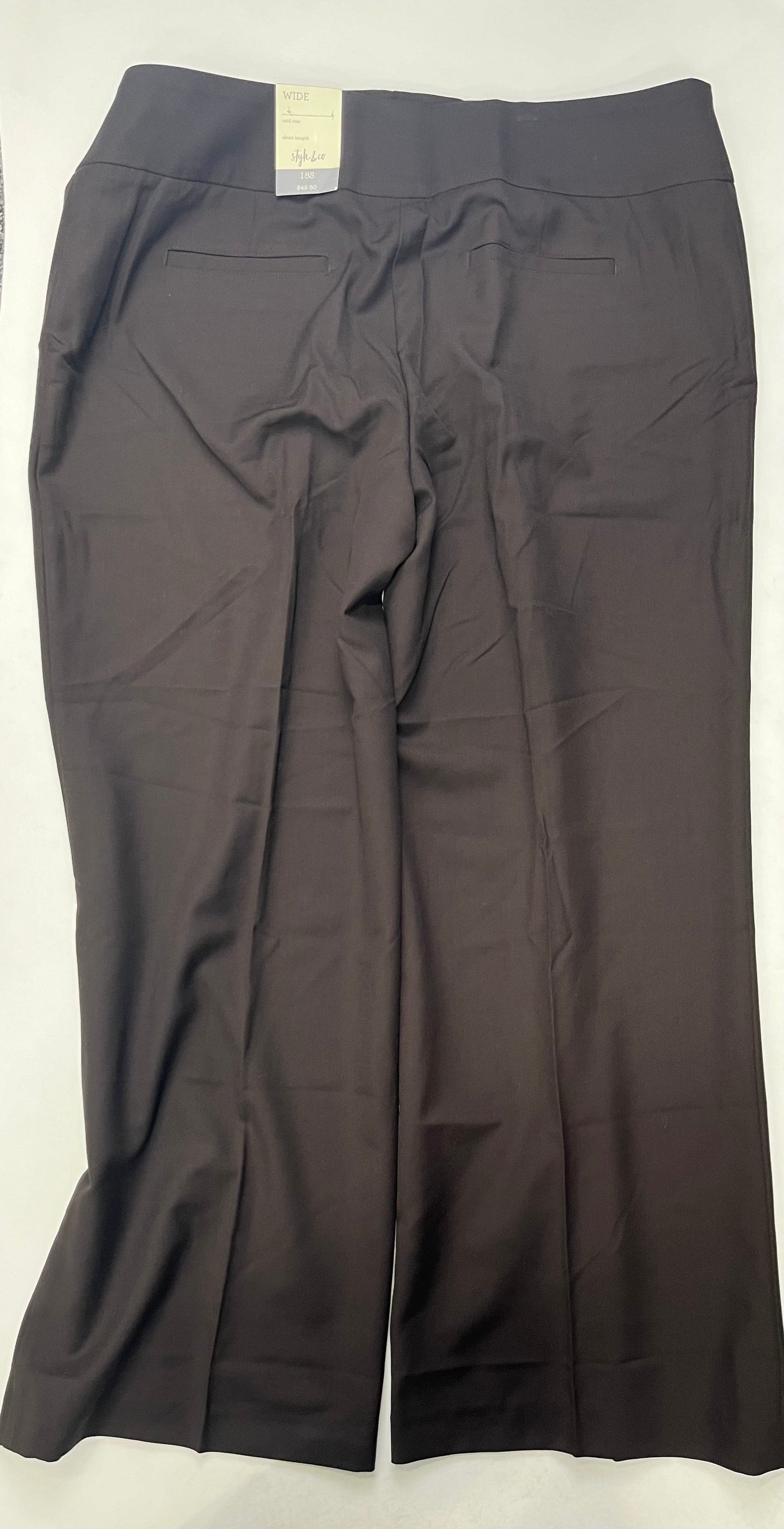 Brown Pants Work/dress Style And Company NWT, Size 18