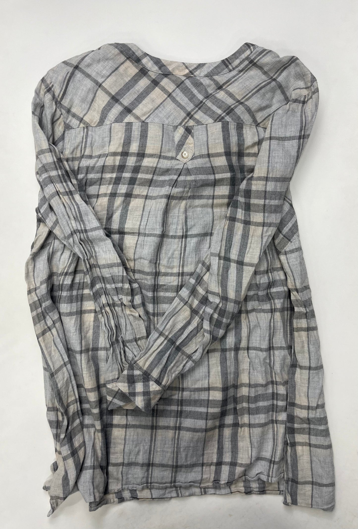 Plaid Top Long Sleeve J Jill, Size Xl