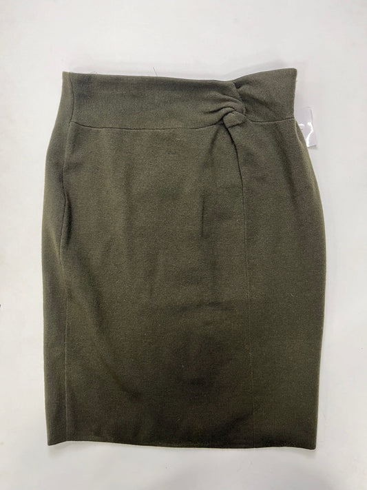 Green Skirt Midi Ann Taylor O, Size 8petite