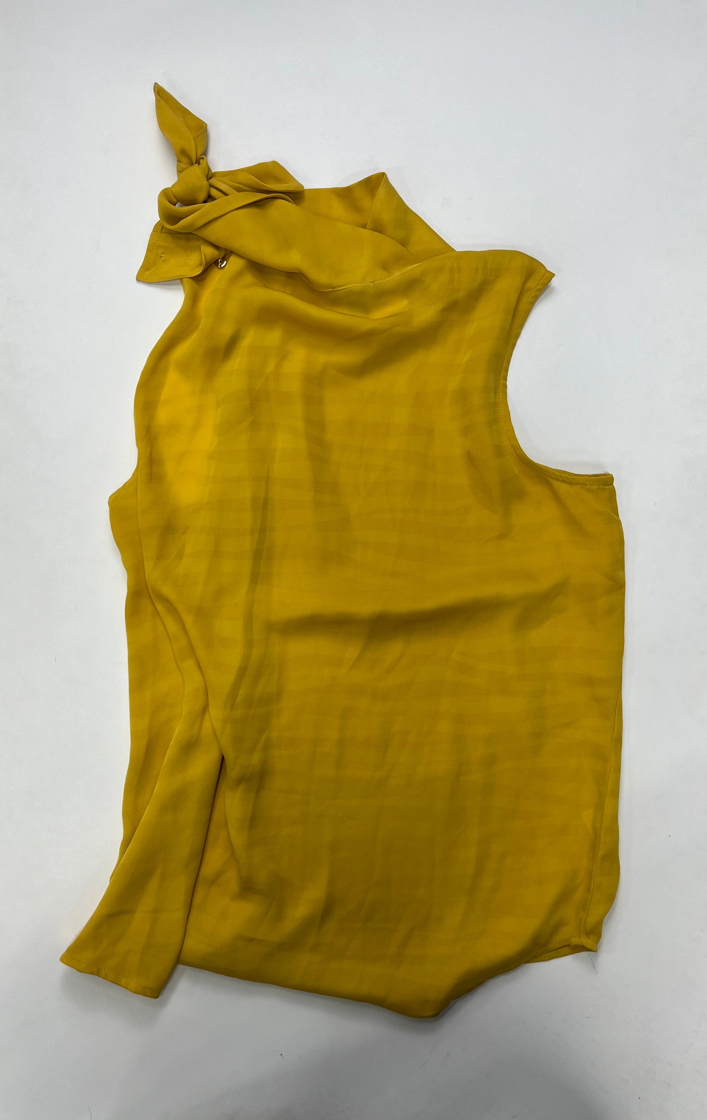 Mustard Blouse Sleeveless Ann Taylor O, Size M