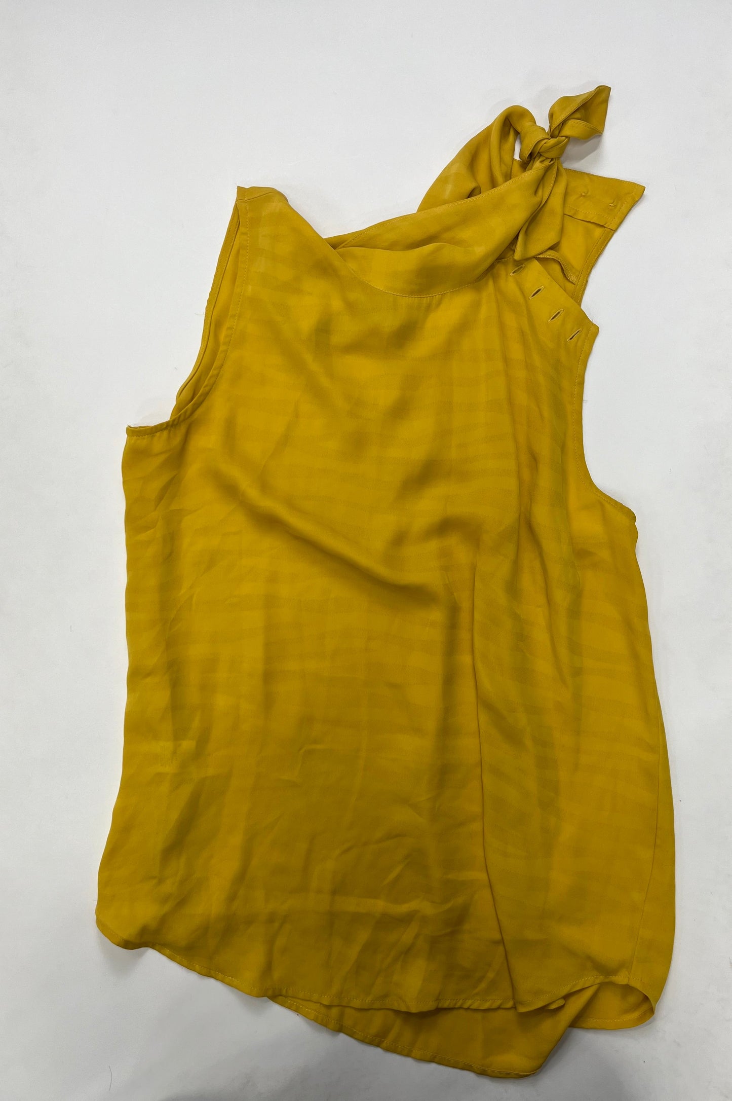 Mustard Blouse Sleeveless Ann Taylor O, Size M