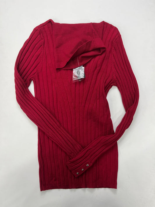 Red Sweater White House Black Market O, Size S