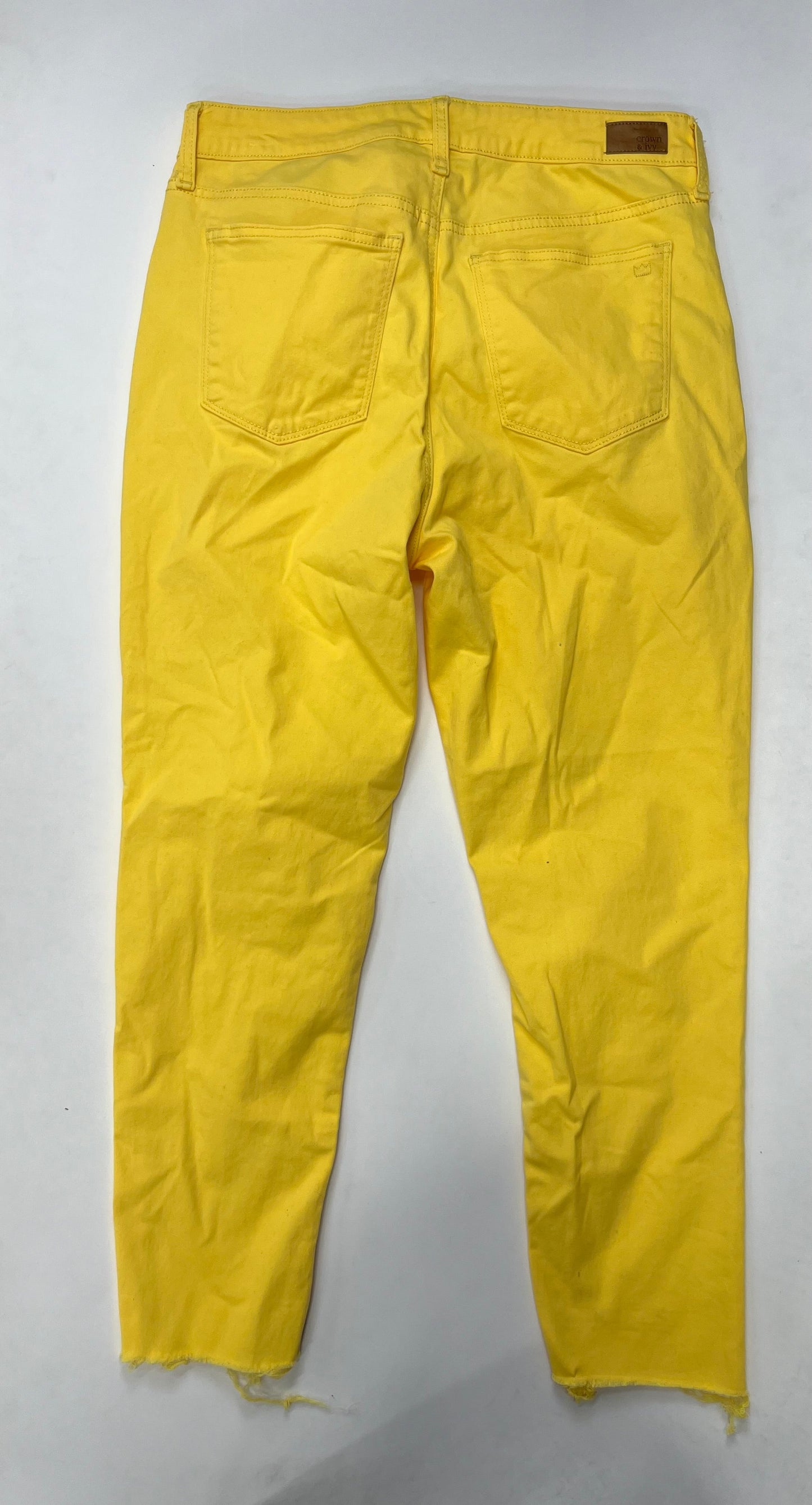 Yellow Jeans Straight Crown And Ivy, Size 10