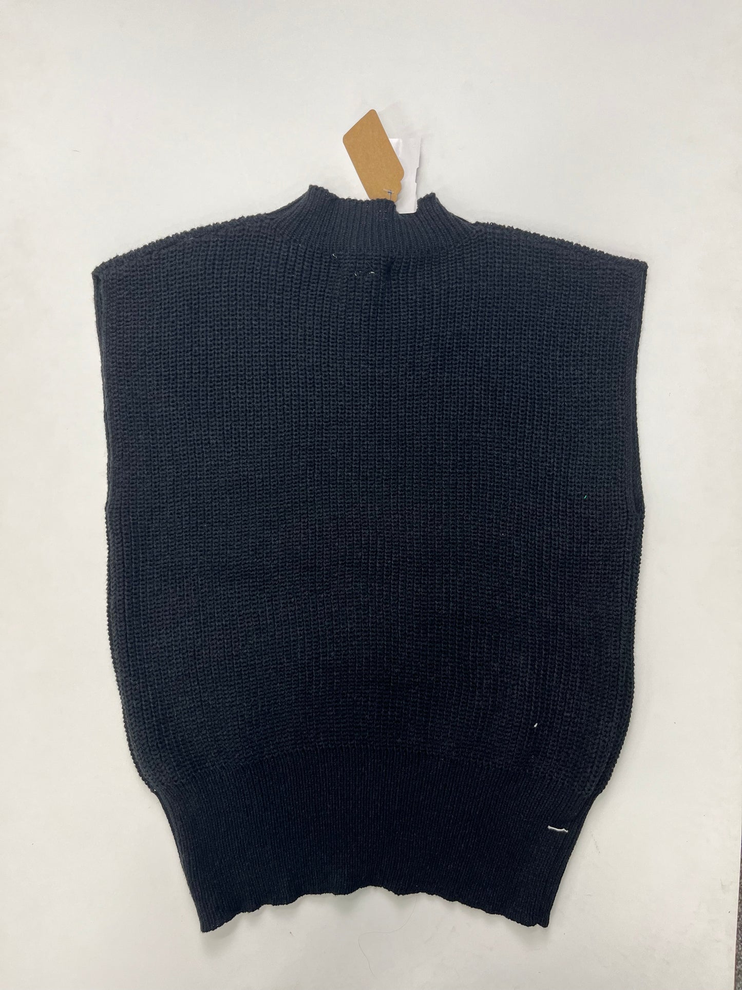 Black Sweater Short Sleeve Cmc, Size Xl