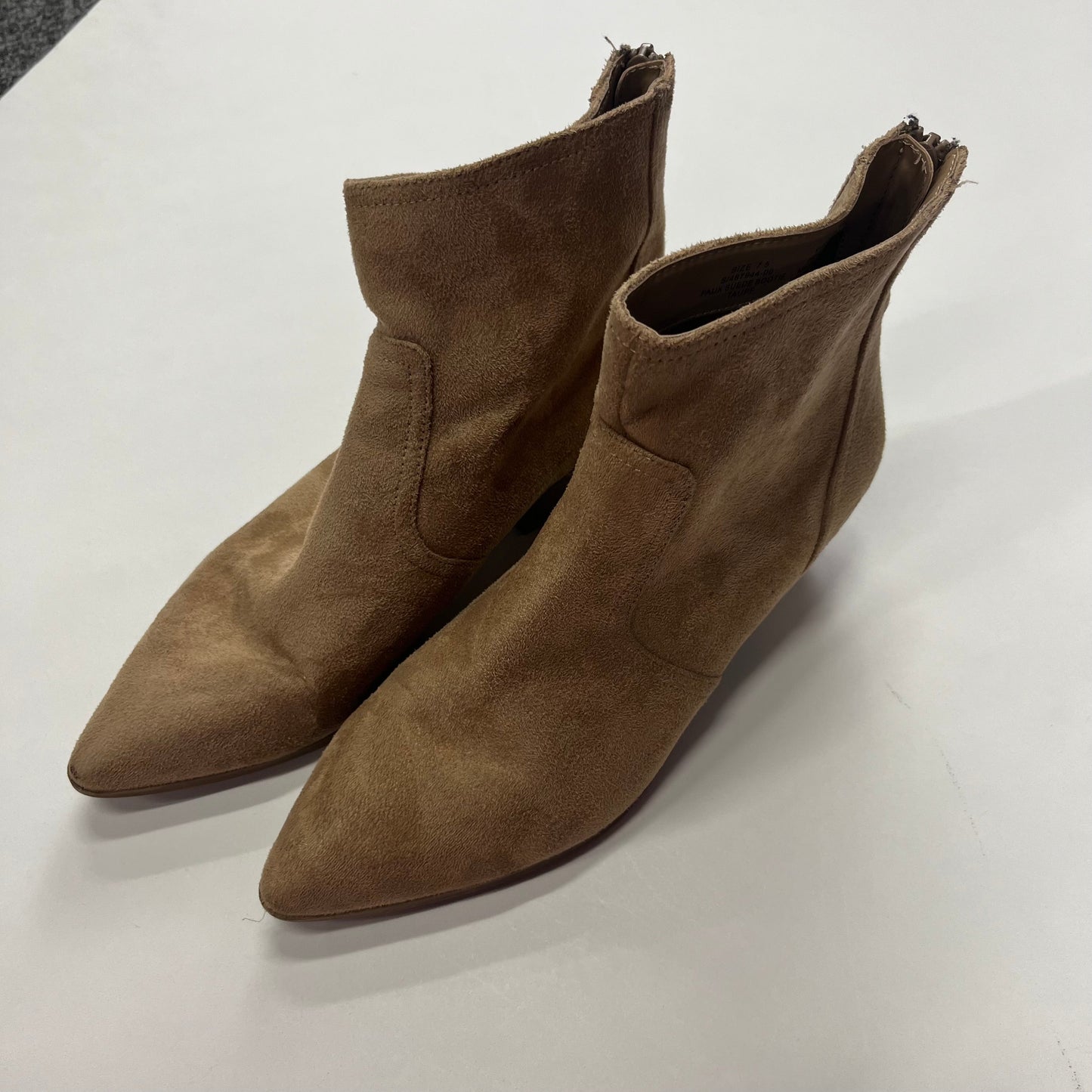 Tan Boots Ankle Heels Banana Republic O, Size 7.5