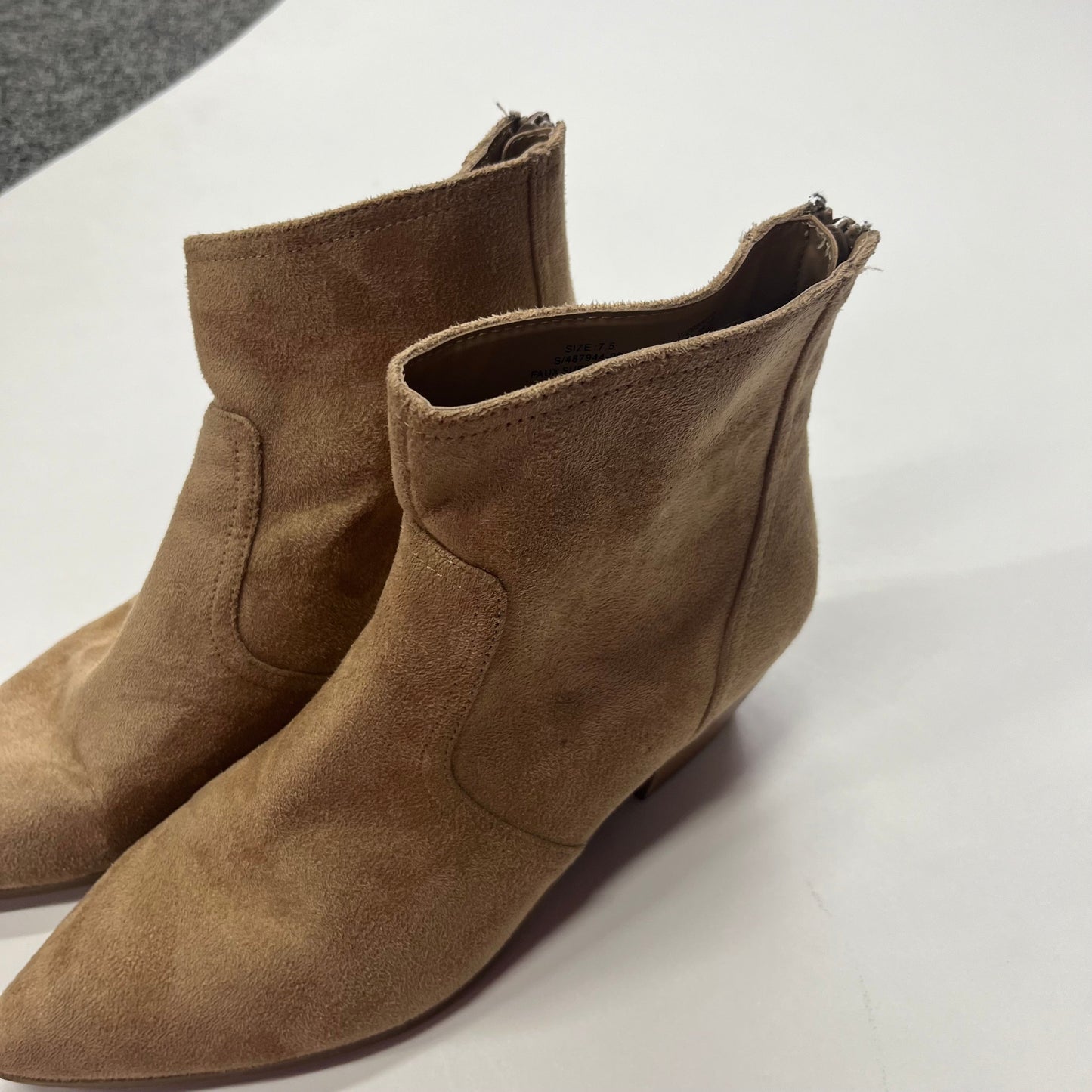 Tan Boots Ankle Heels Banana Republic O, Size 7.5