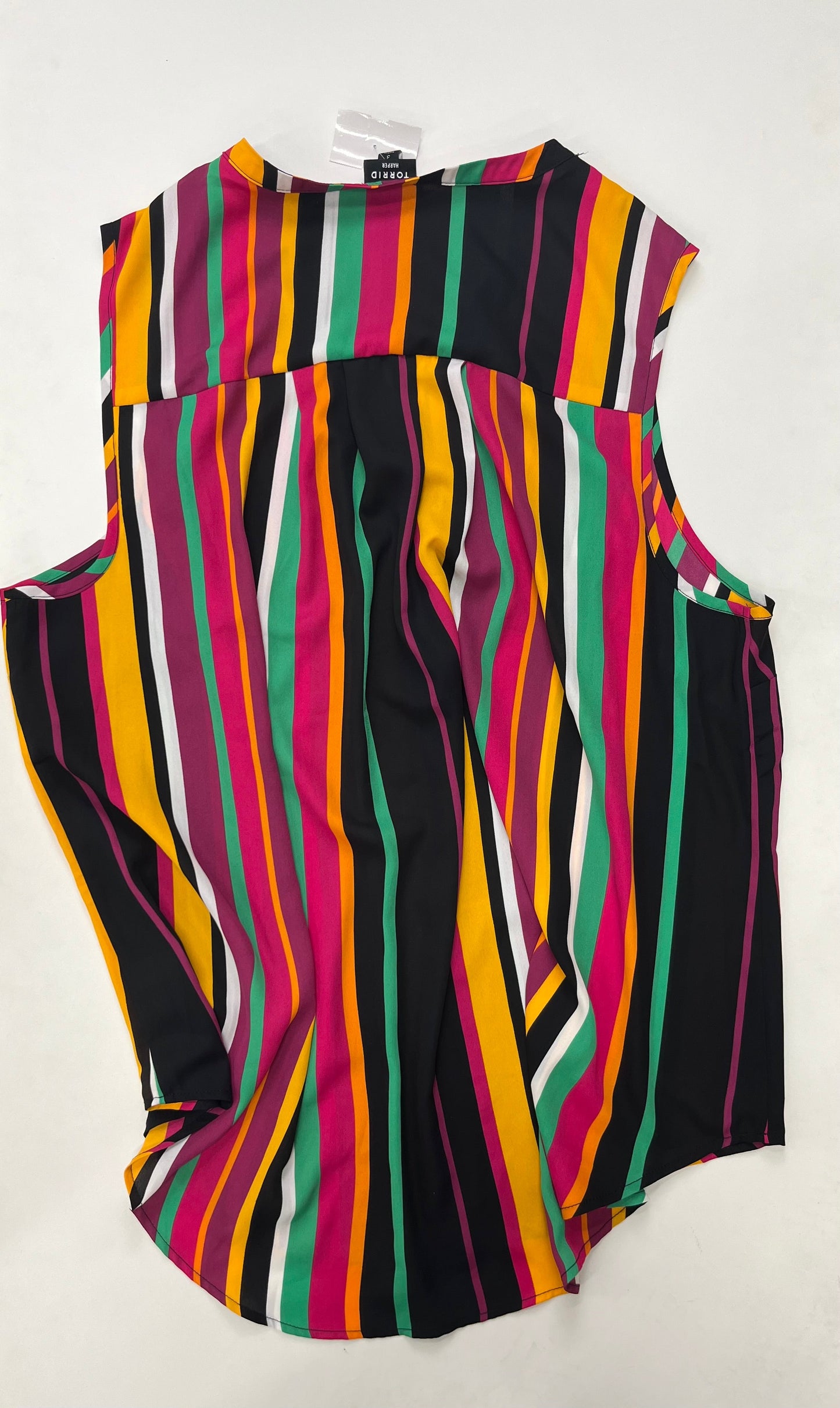 Striped Blouse Sleeveless Torrid NWT, Size 3x