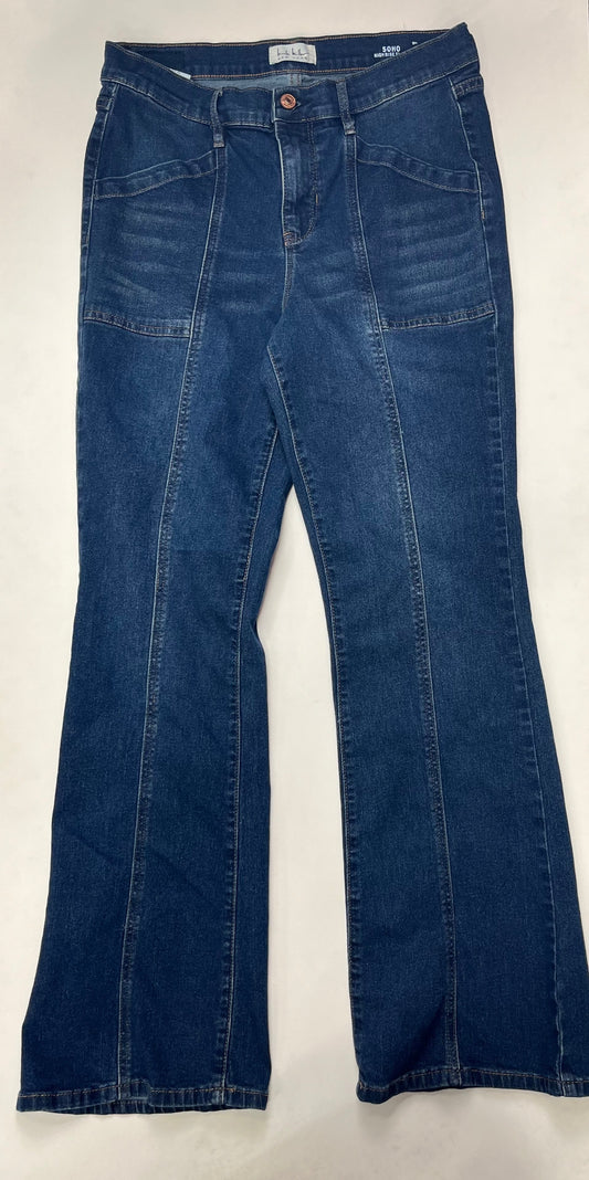 Denim Jeans Flared Nicole By Nicole Miller, Size 8