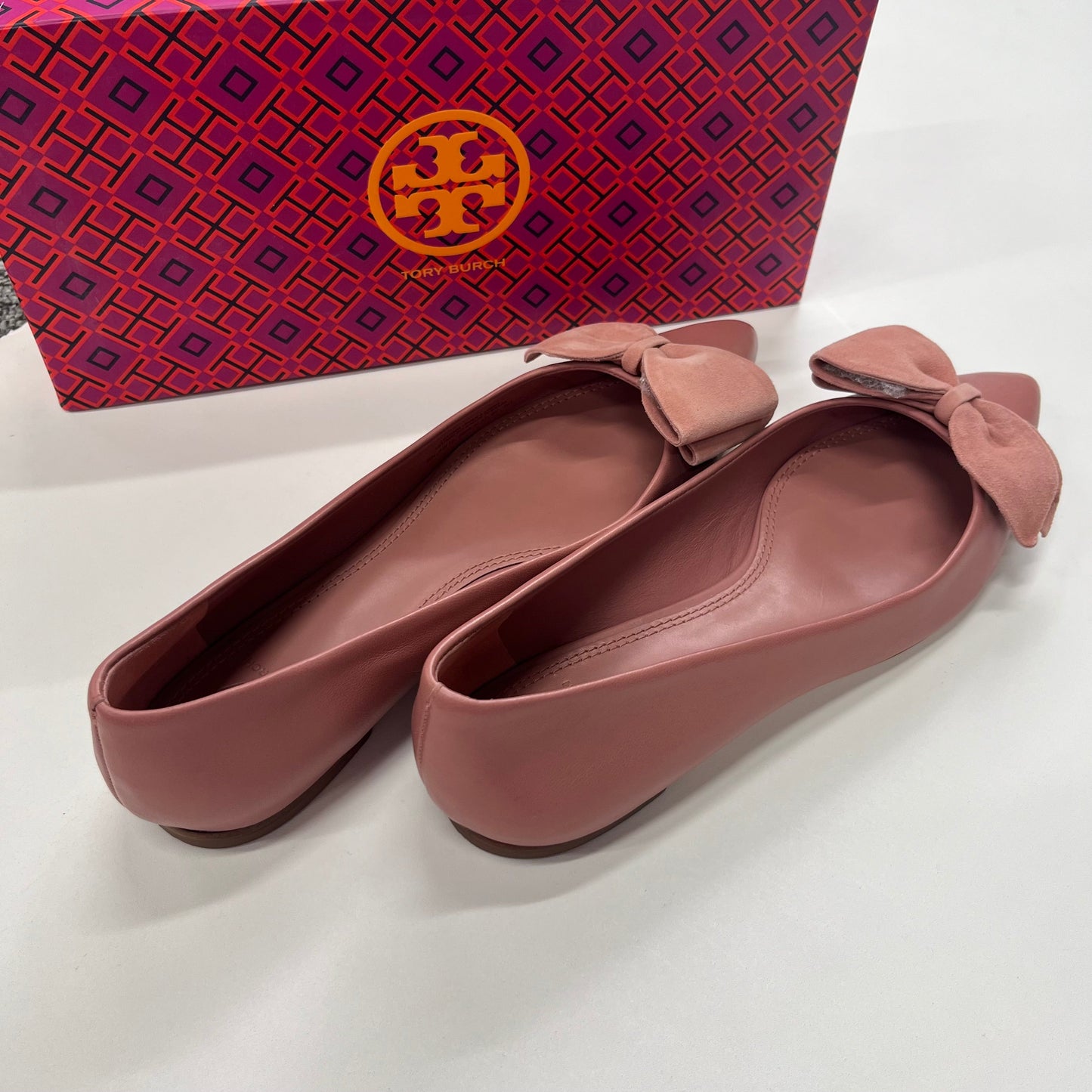 Pink Shoes Flats Ballet Tory Burch, Size 9