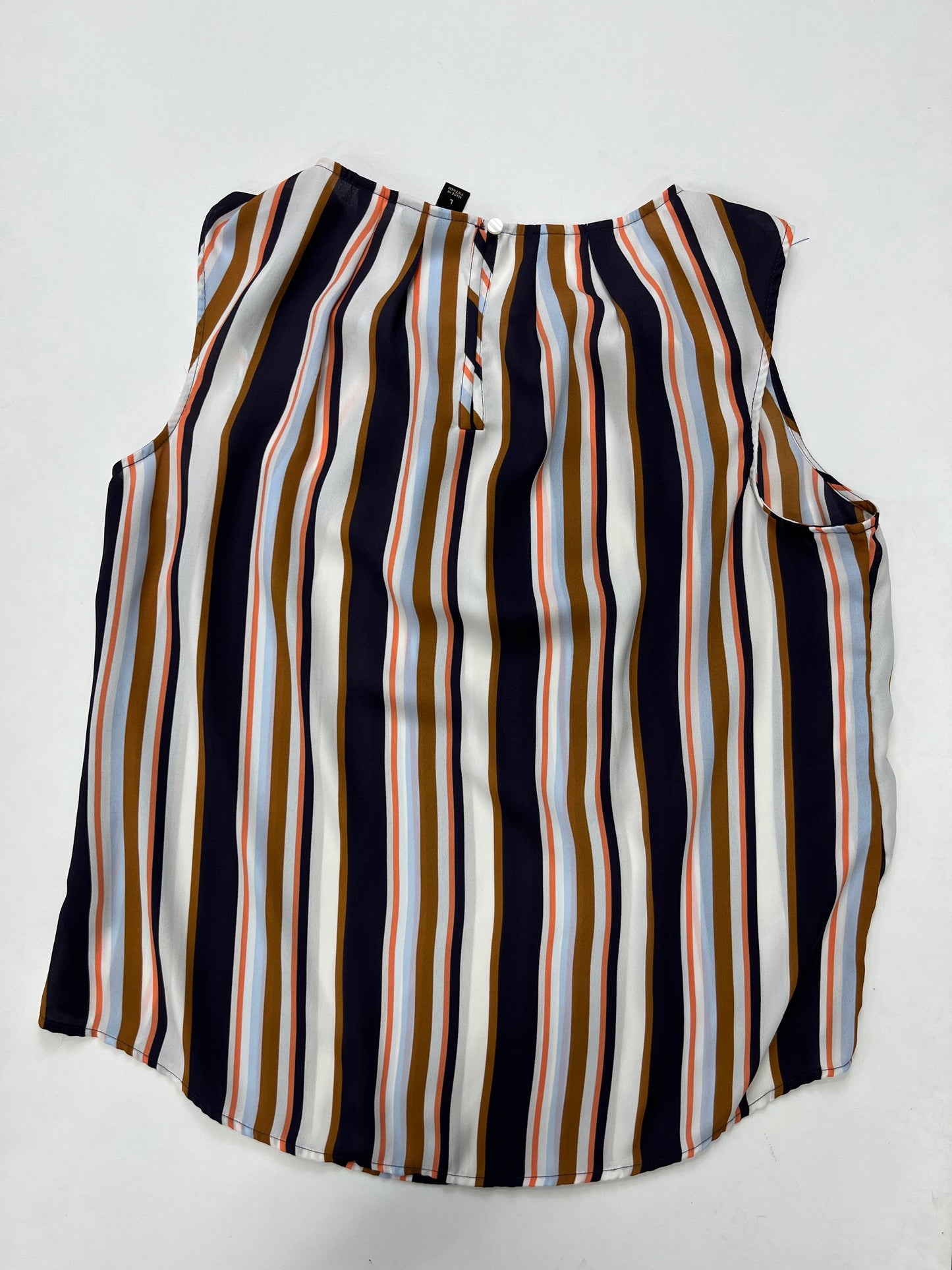 Striped Blouse Sleeveless Worthington, Size L