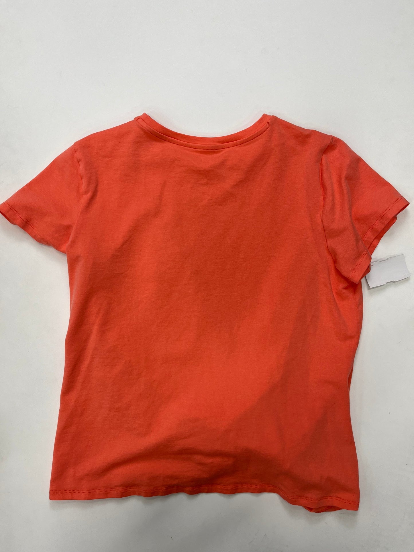 Orange Top Short Sleeve St Johns Bay, Size Petite  Medium