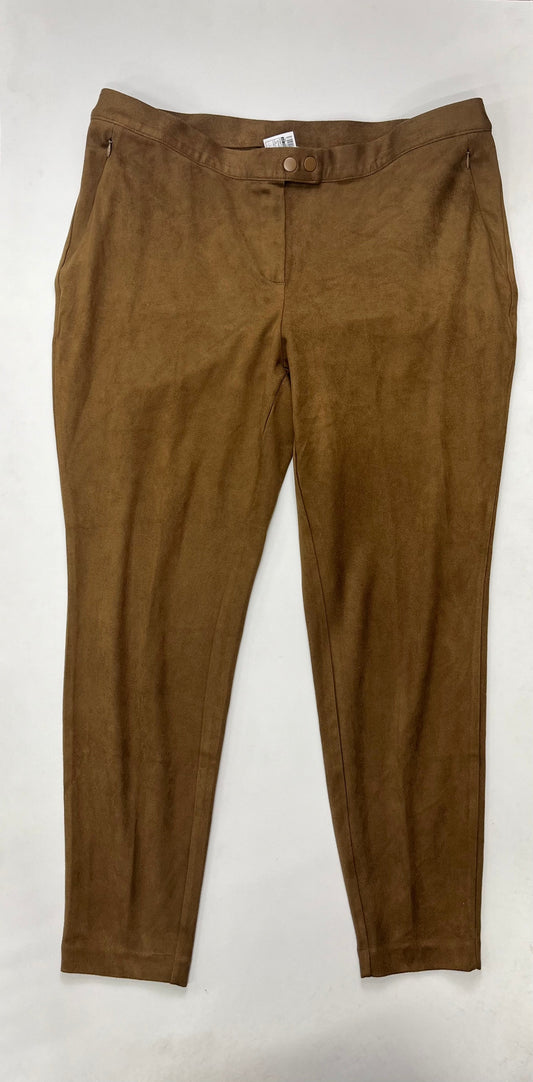 Brown Pants Work/dress J Jill, Size 18