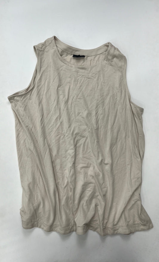 Cream Top Sleeveless J Jill, Size 1x