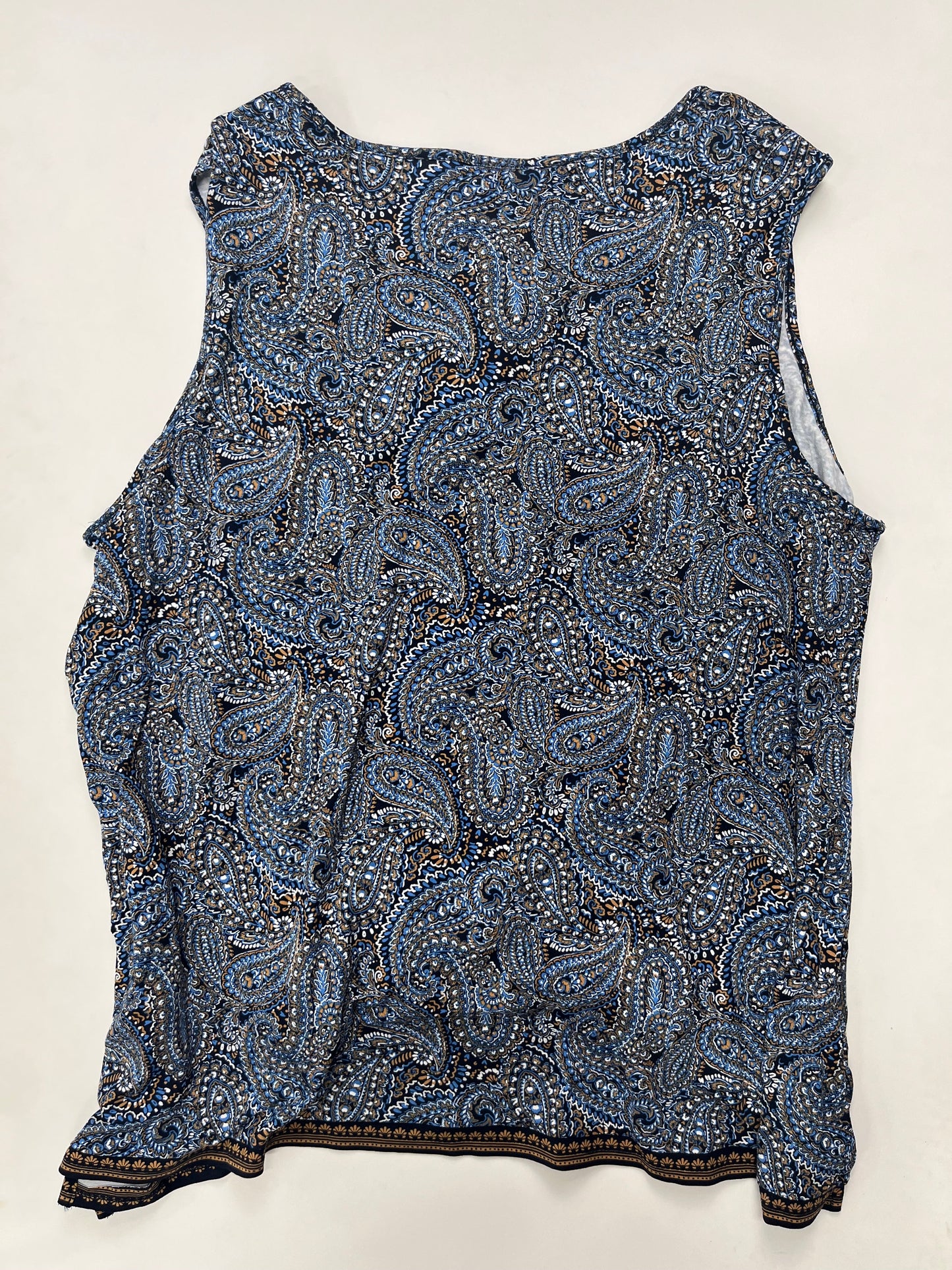 Paisley Top Sleeveless J Jill NWT, Size Xl