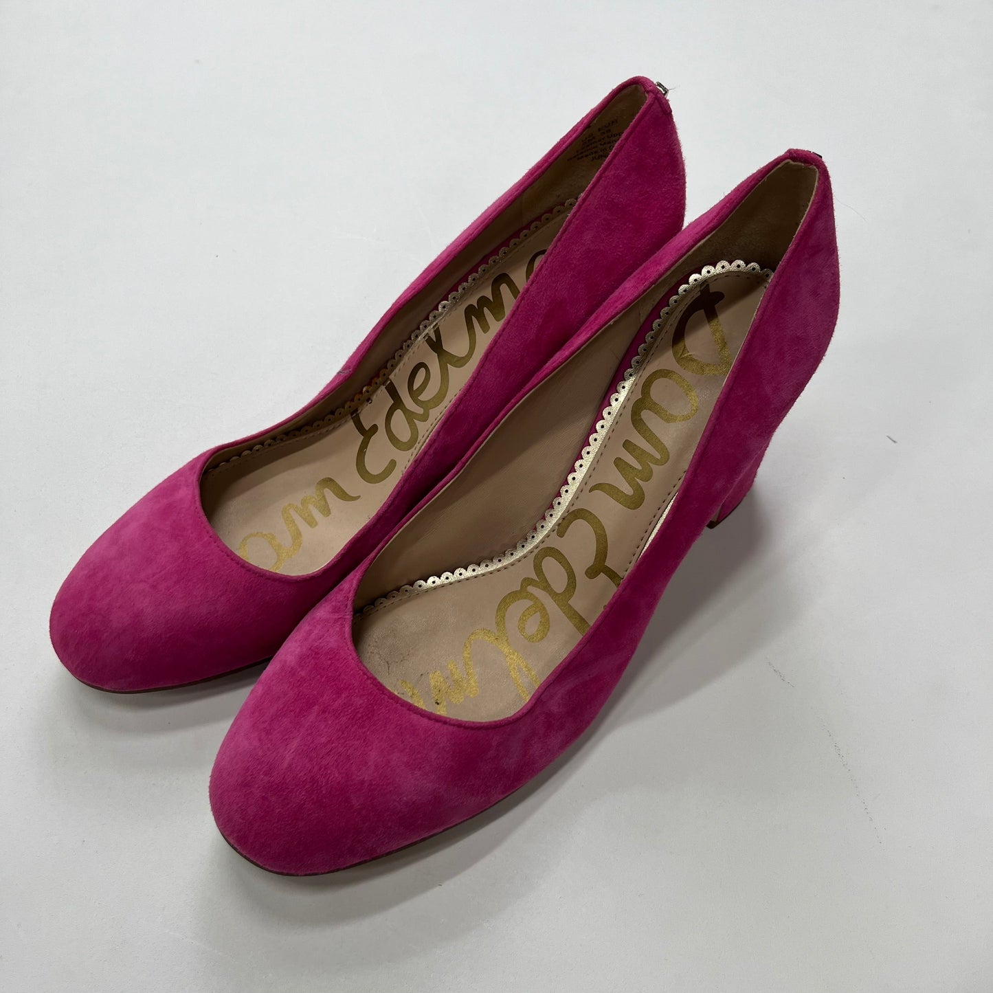 Pink Shoes Heels Block Sam Edelman, Size 8