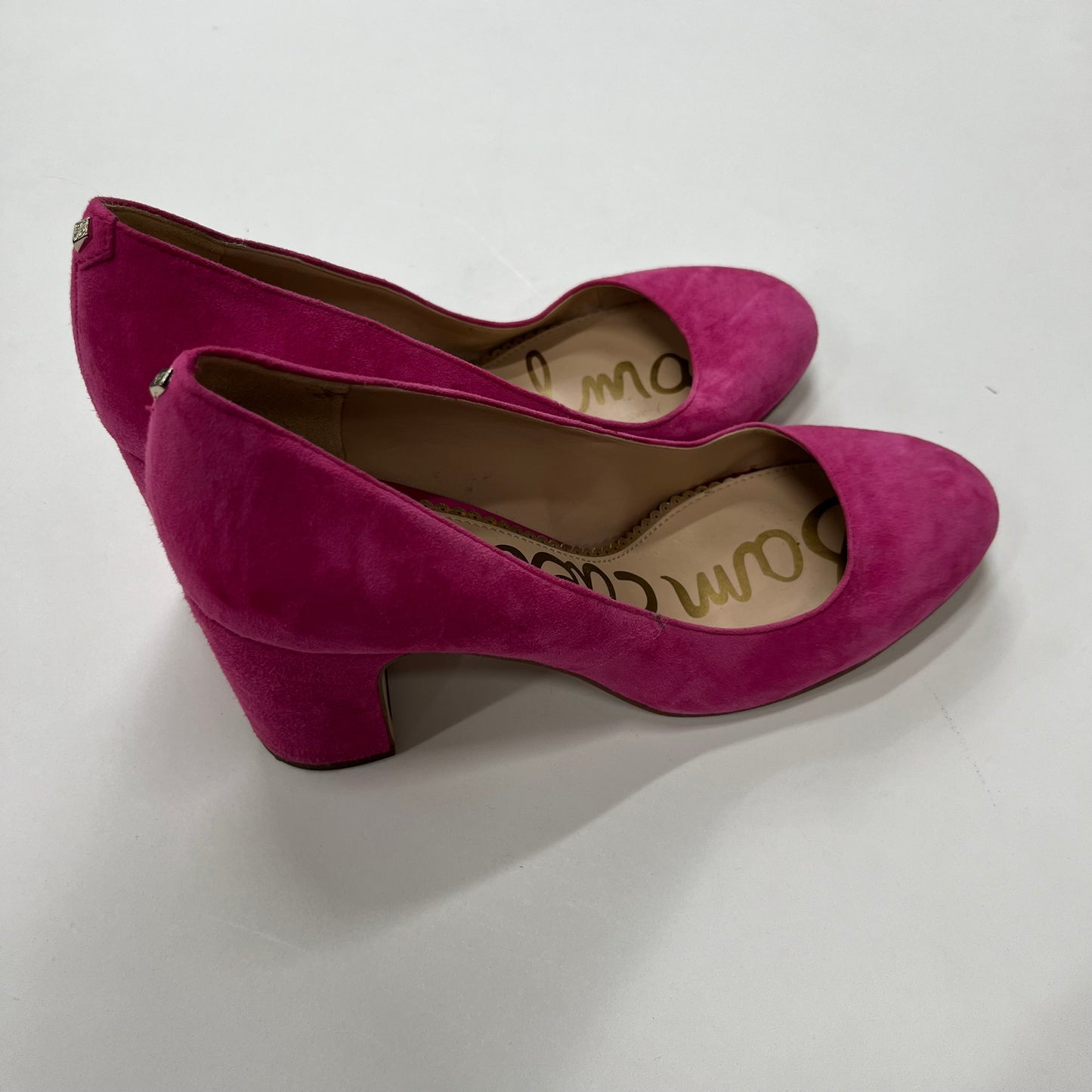 Pink Shoes Heels Block Sam Edelman, Size 8