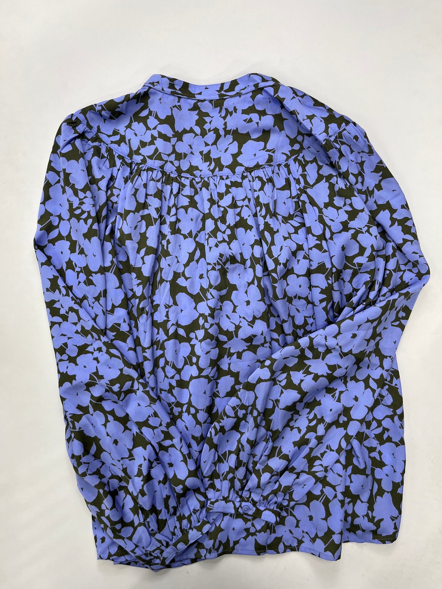 Periwinkle Blouse Long Sleeve Ann Taylor NWT, Size S