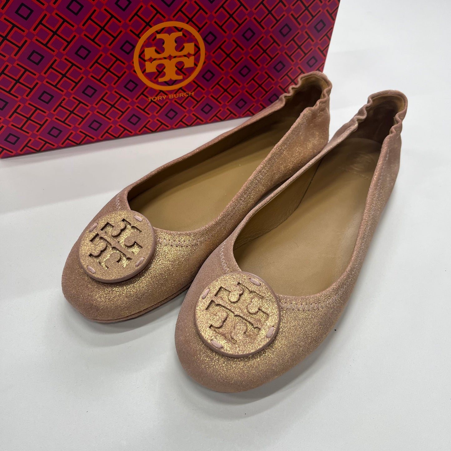 Multi-colored Sandals Flats Tory Burch, Size 9.5