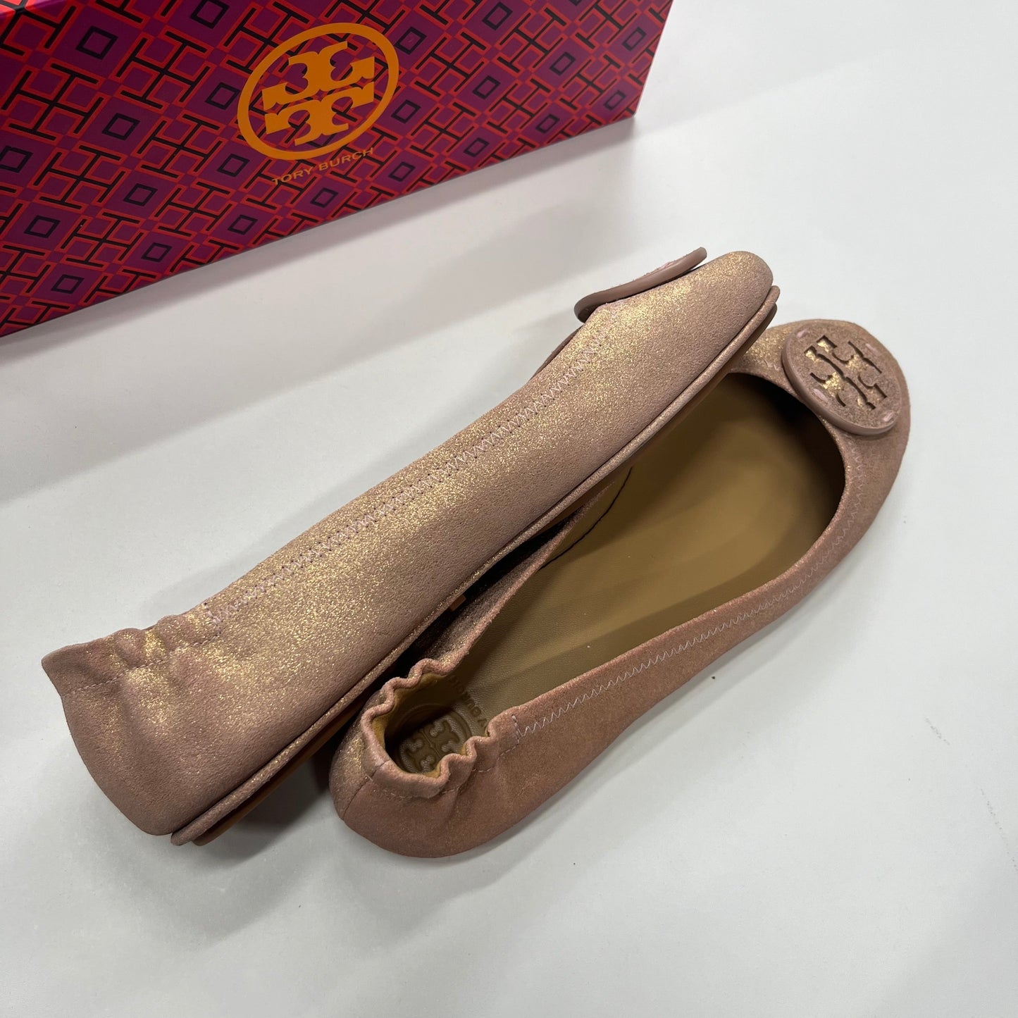Multi-colored Sandals Flats Tory Burch, Size 9.5