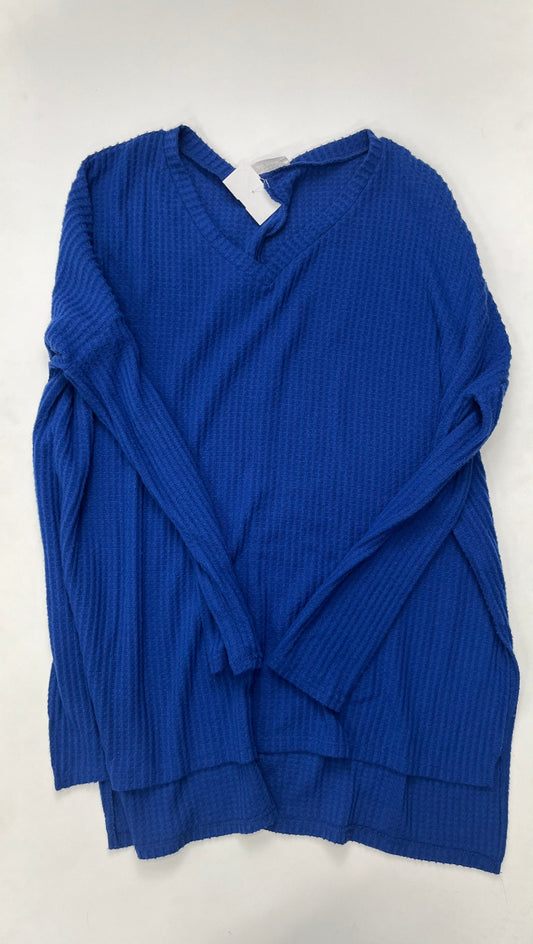 Royal Blue Top Long Sleeve Zenana Outfitters, Size S