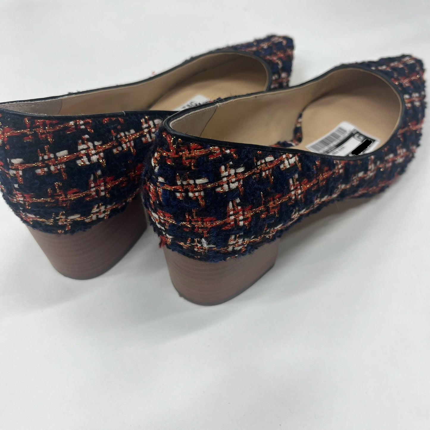 Tweed Shoes Heels Block Sole Society, Size 8