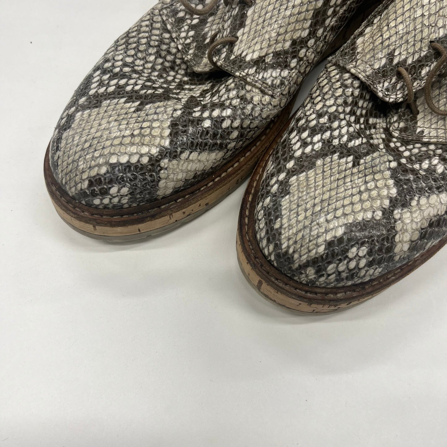 Animal Print Shoes Flats Loafer Oxford Agl, Size 9.5