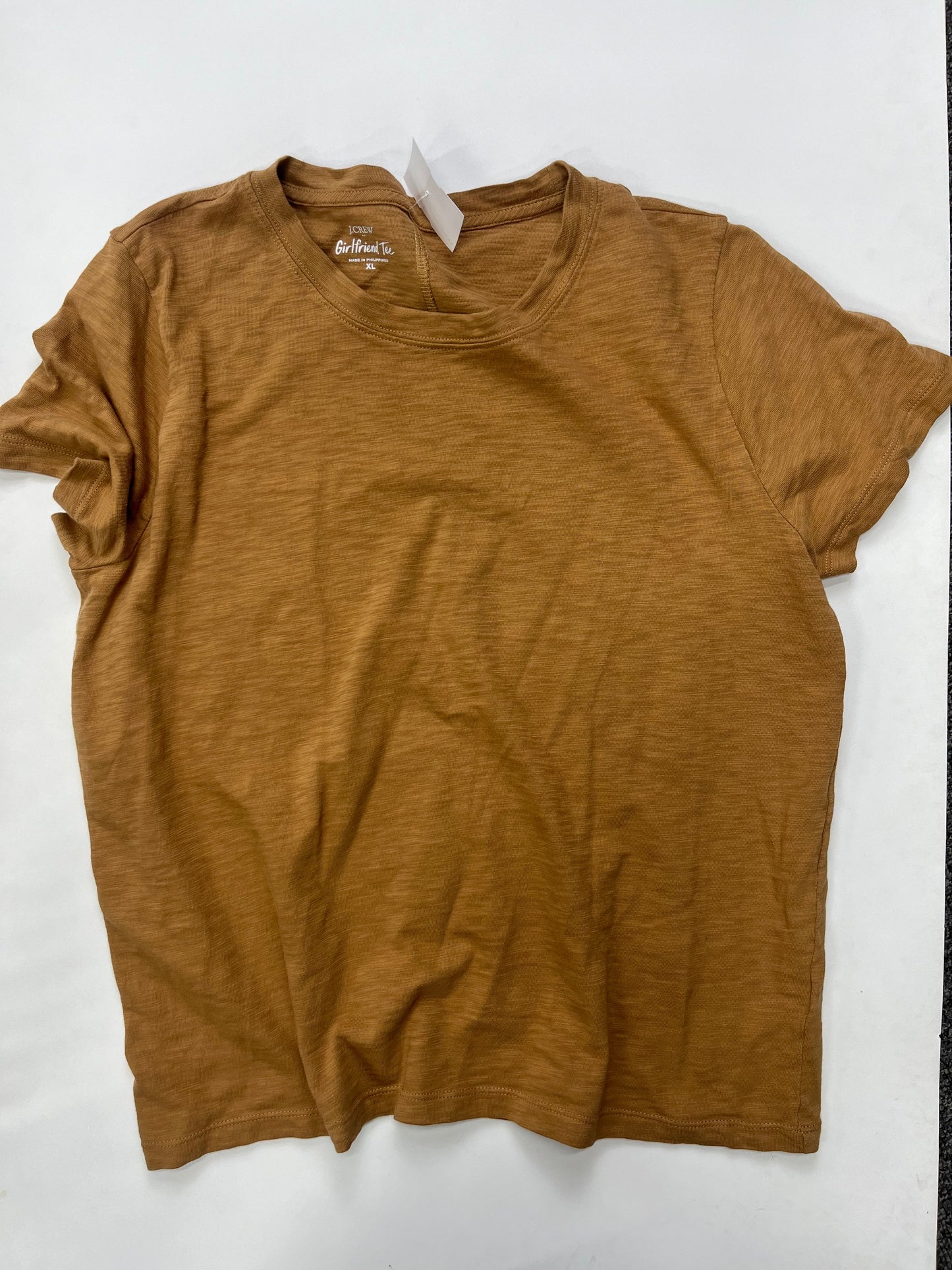 Brown Top Short Sleeve J Crew, Size Xl