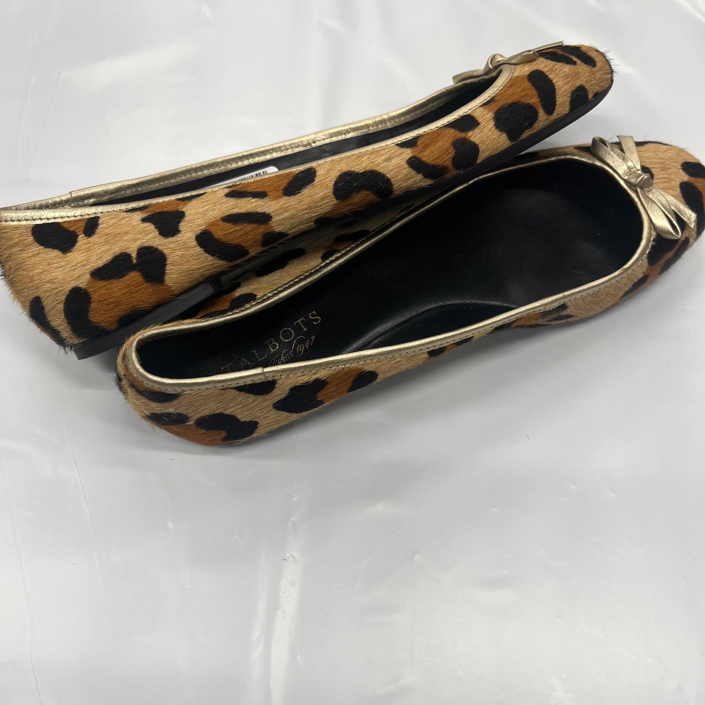 Animal Print Shoes Flats Ballet Talbots O, Size 9.5