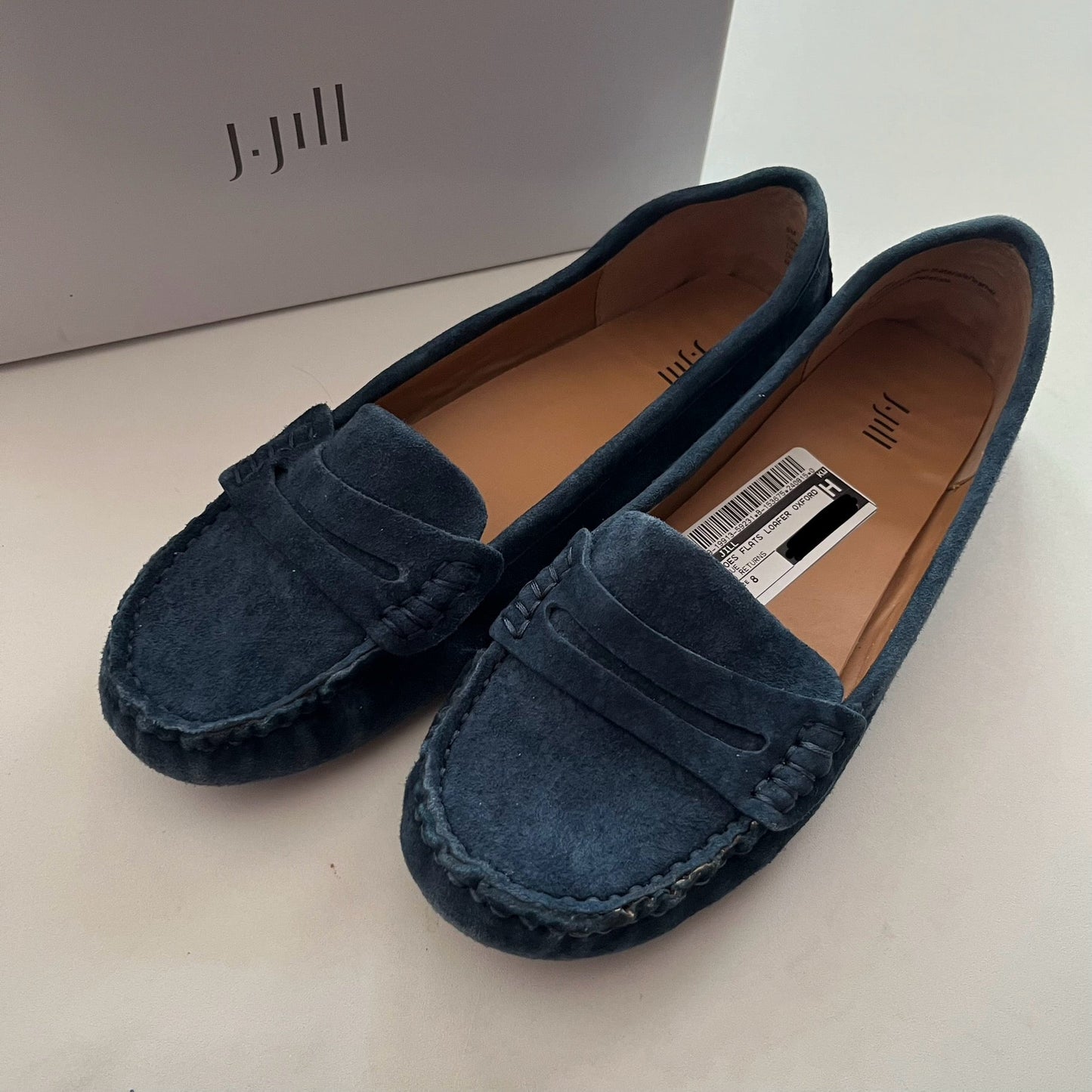 Shoes Flats Loafer Oxford By J Jill In Blue, Size: 8