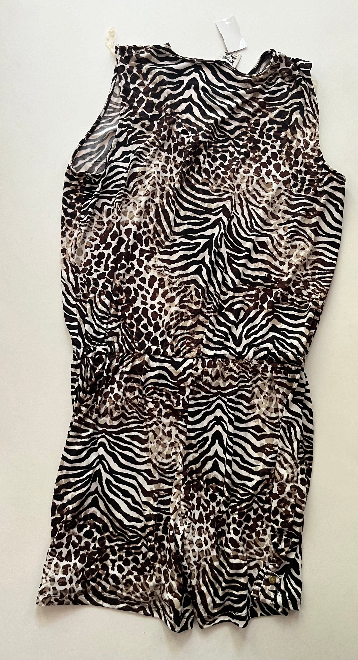 Romper By Anne Klein O In Animal Print, Size: 16