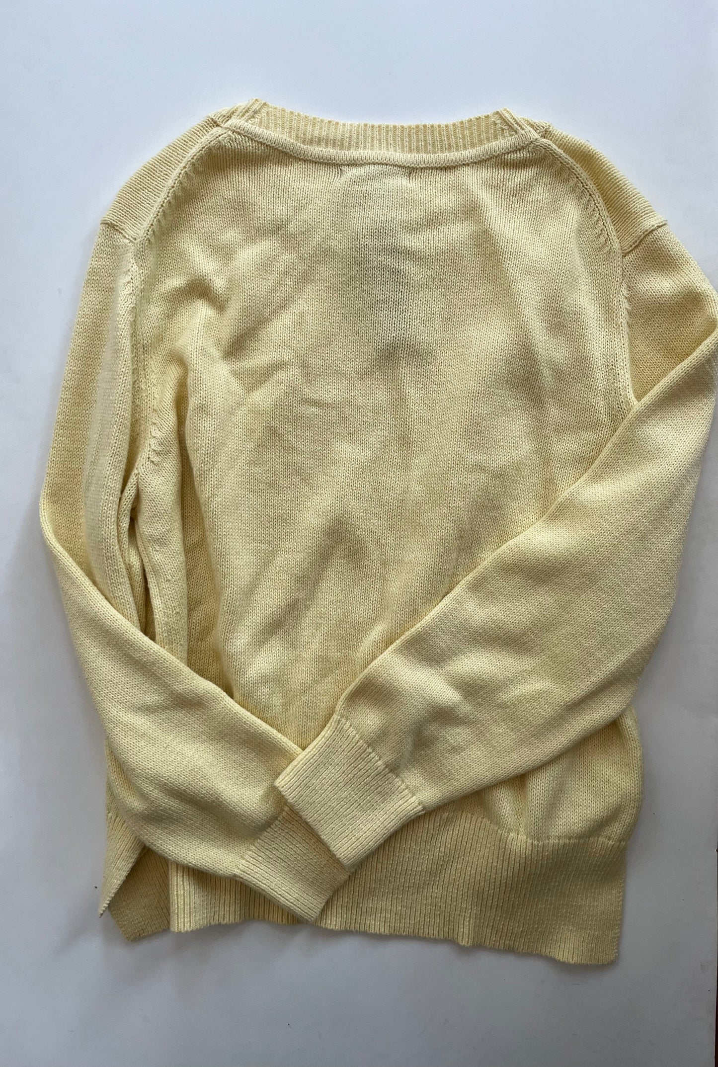 Sweater By Banana Republic O In Yellow, Size: Xl