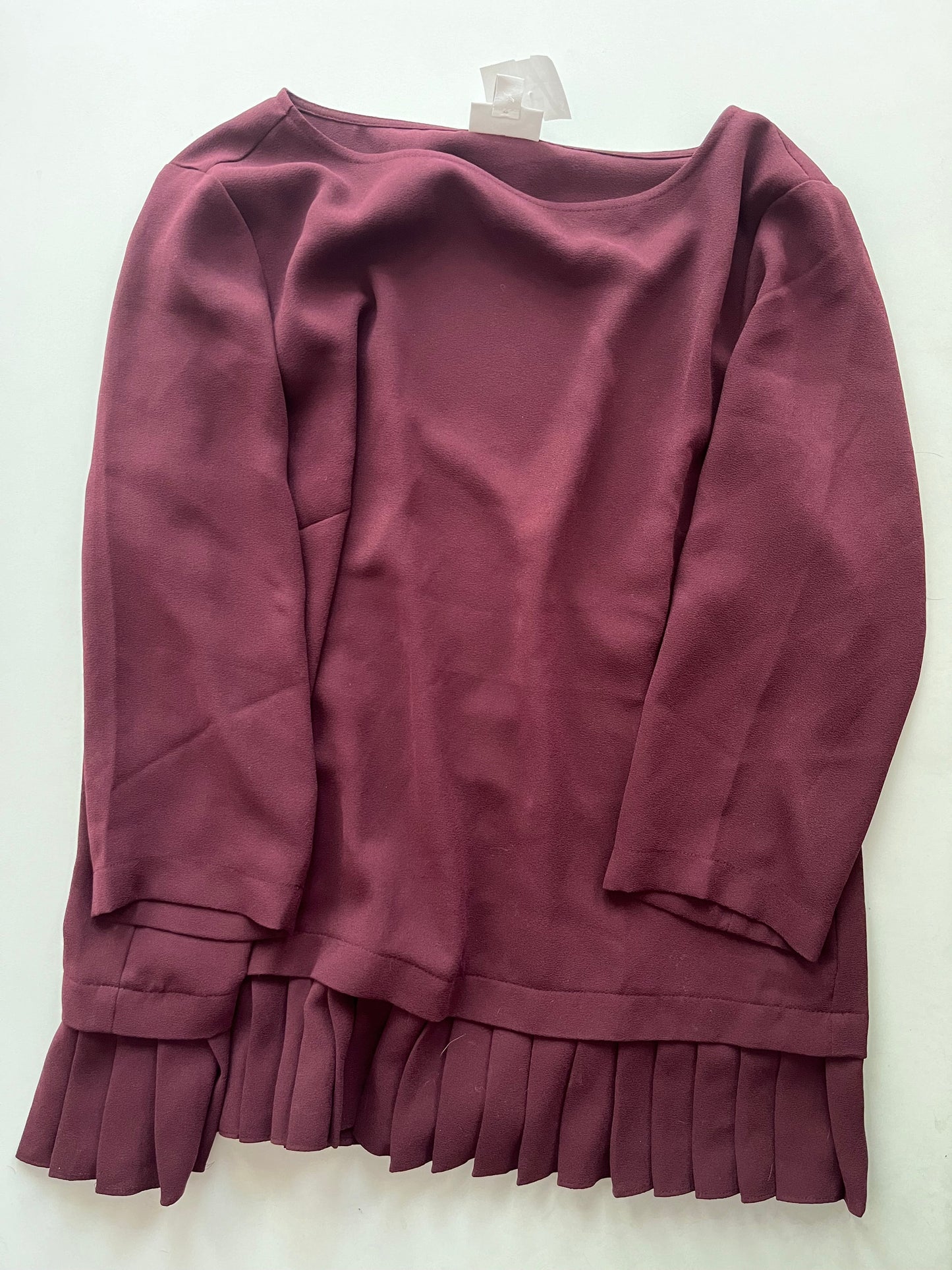 Blouse 3/4 Sleeve By J Jill In Burgundy, Size: M