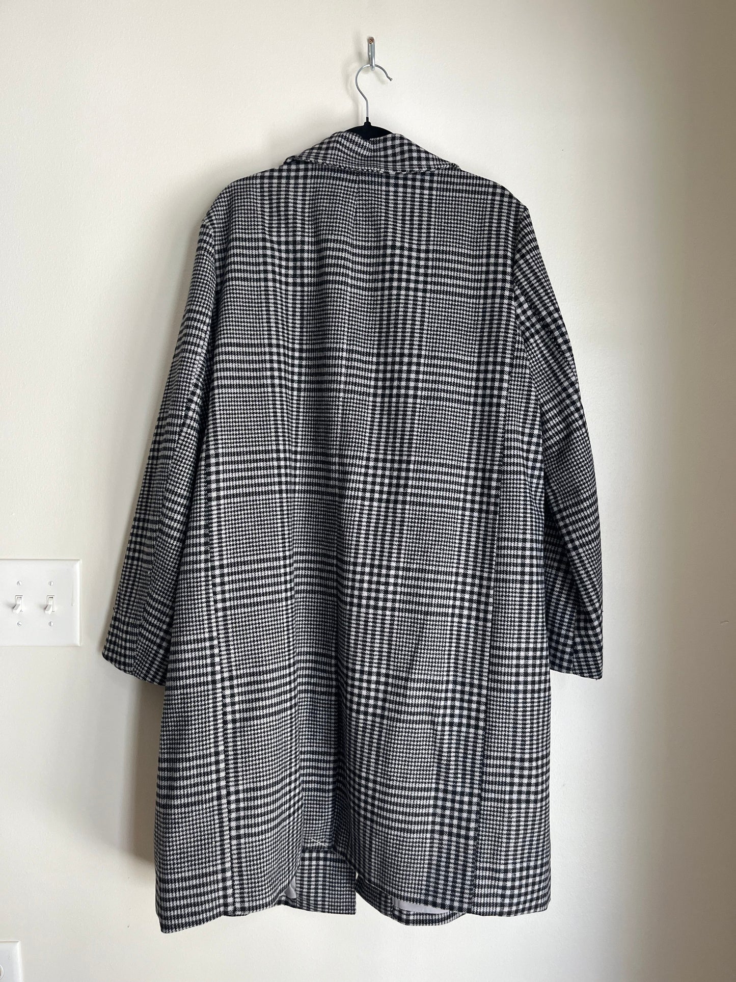 Coat Wool By Gap In Plaid, Size: 2x