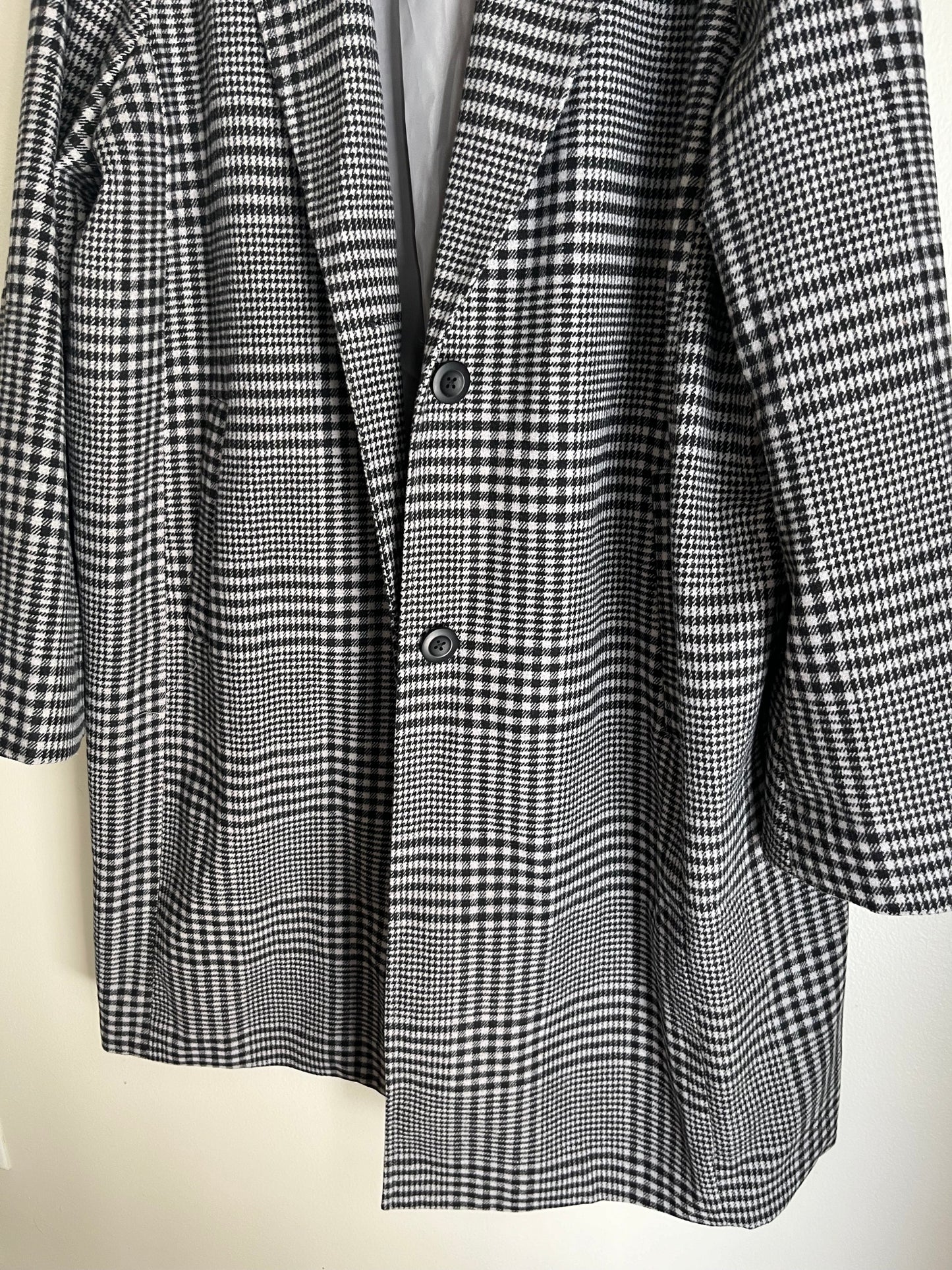 Coat Wool By Gap In Plaid, Size: 2x