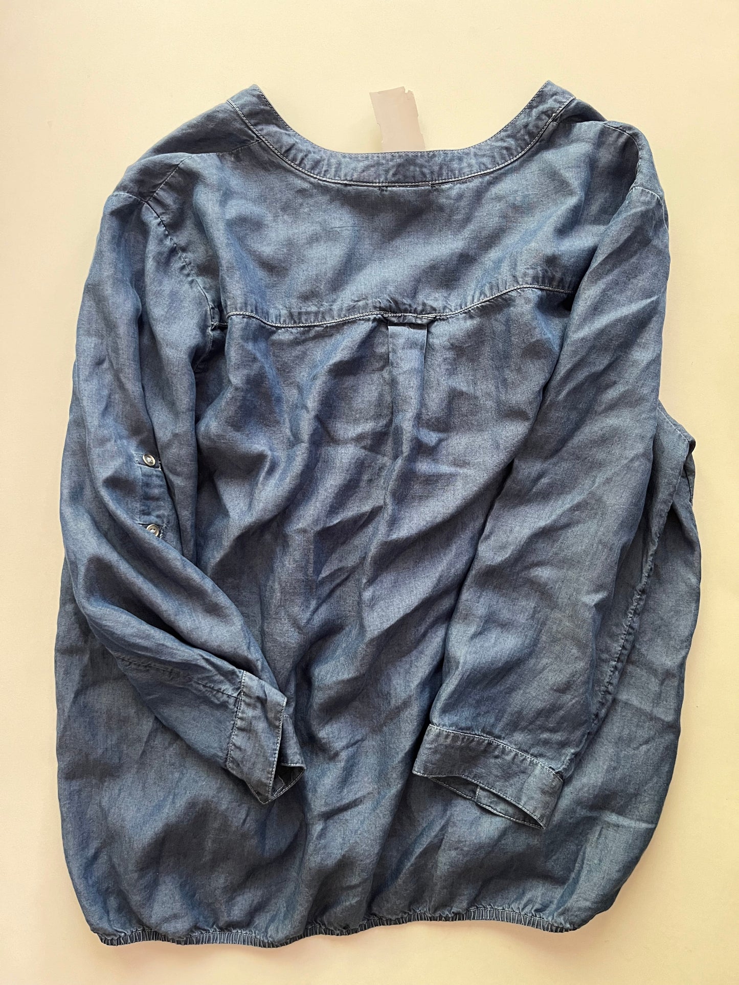 Top Long Sleeve By New York And Co In Denim, Size: L