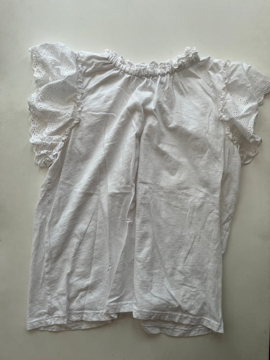 Top Short Sleeve By Crown And Ivy In White, Size: Xl