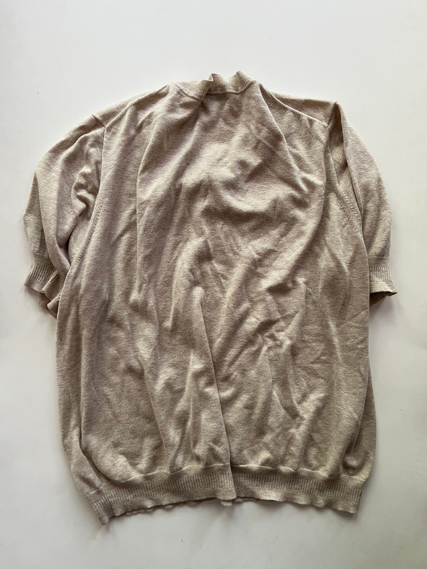 Sweater Short Sleeve By J Crew In Beige, Size: 2x