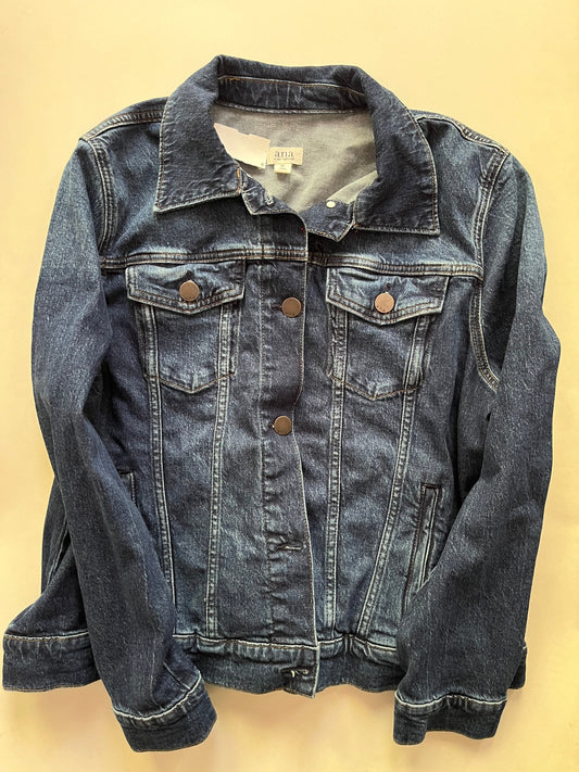 Jacket Denim By Ana In Denim, Size: Xl