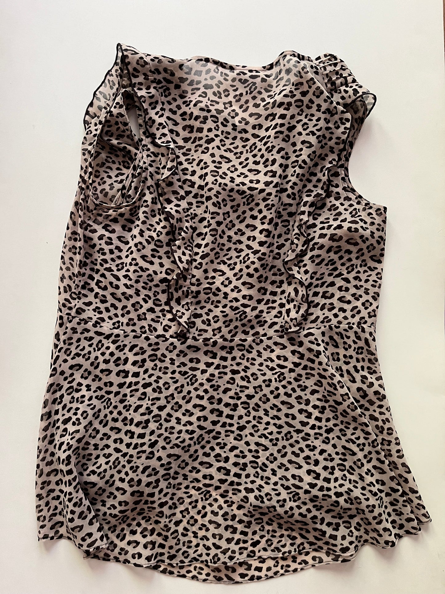 Blouse Sleeveless By Cabi In Animal Print, Size: S