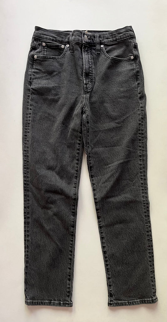 Jeans Straight By Madewell In Black, Size: 4