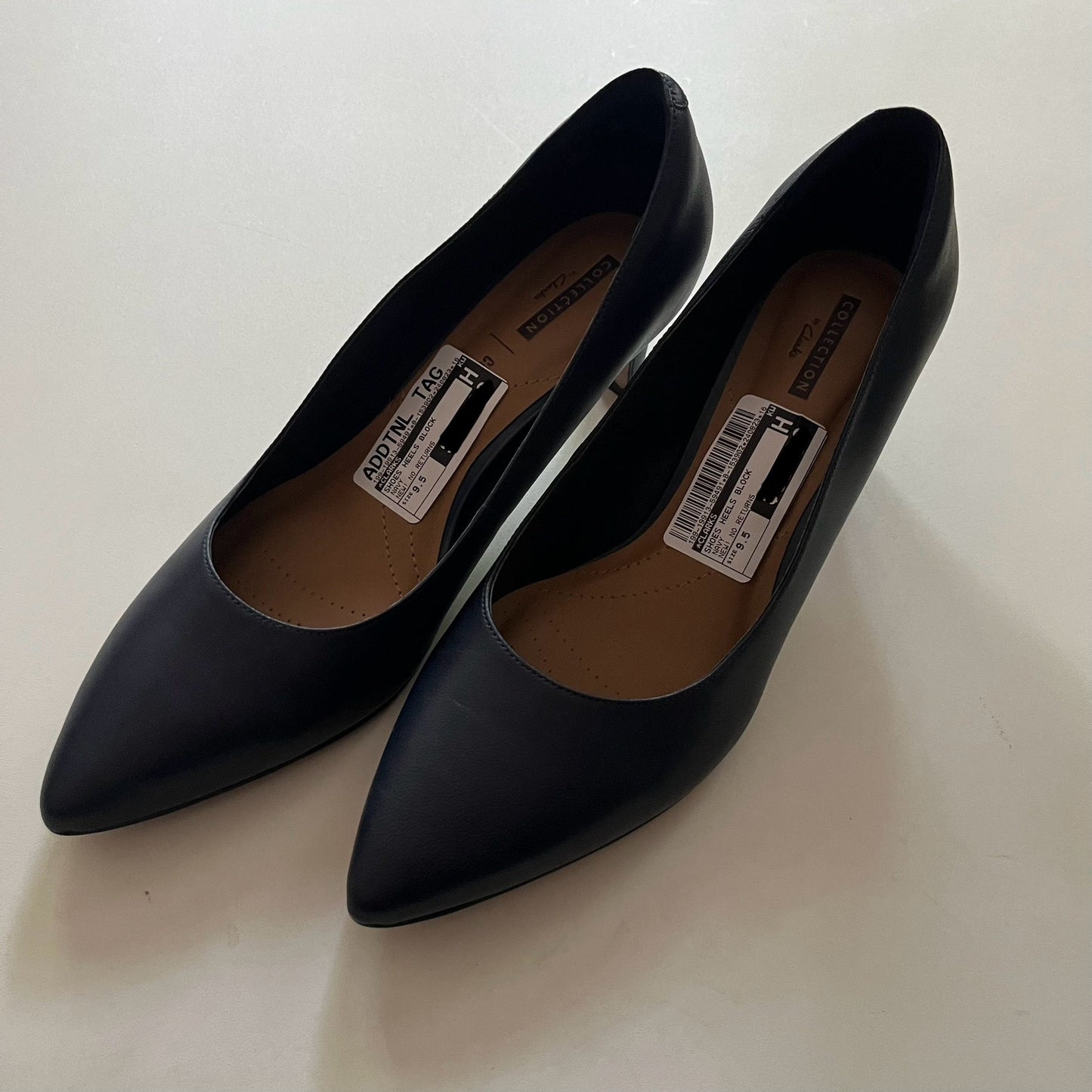 Shoes Heels Block By Clarks In Navy, Size: 9.5