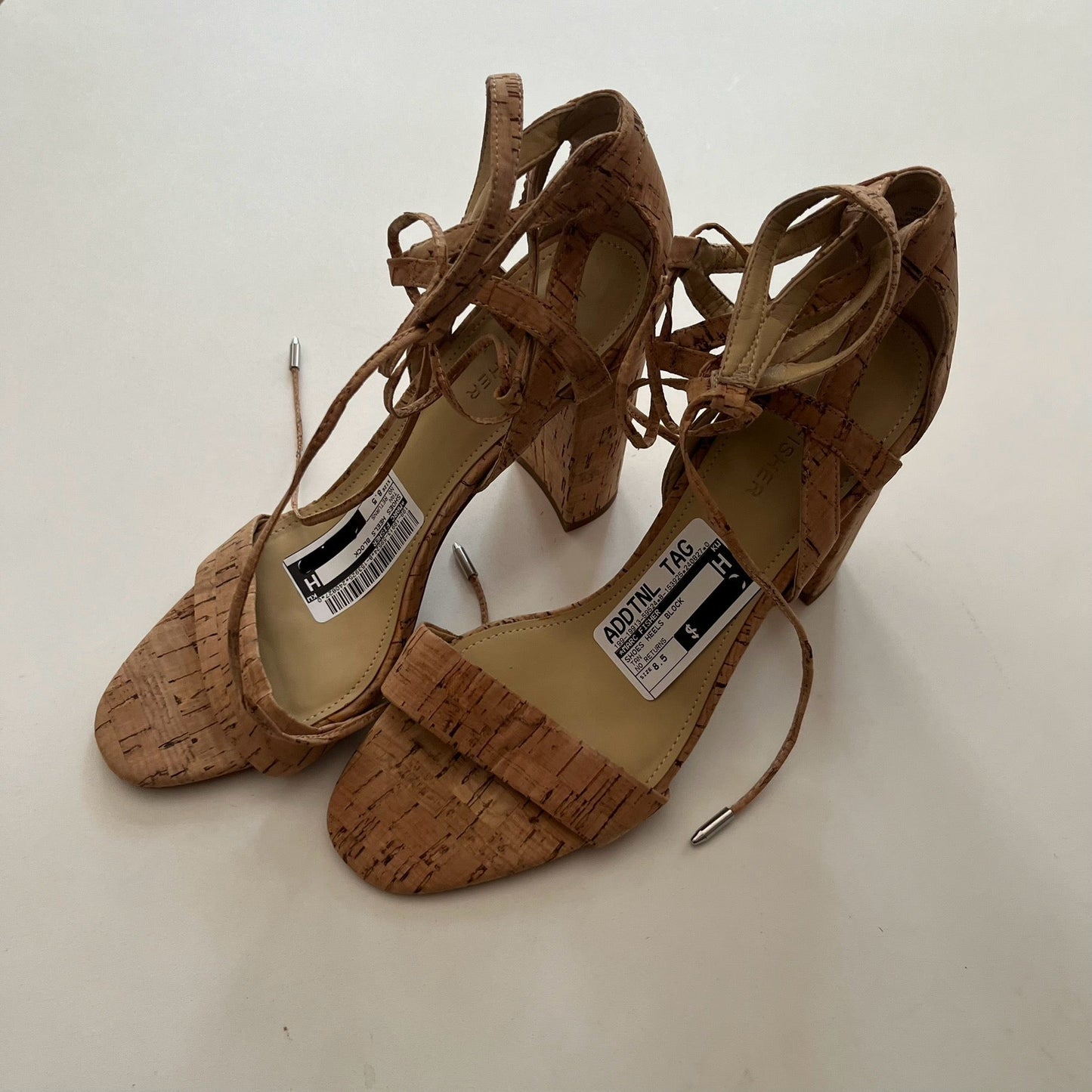 Shoes Heels Block By Marc Fisher In Tan, Size: 8.5