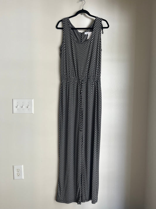 Jumpsuit By Calvin Klein O In Black White, Size: L