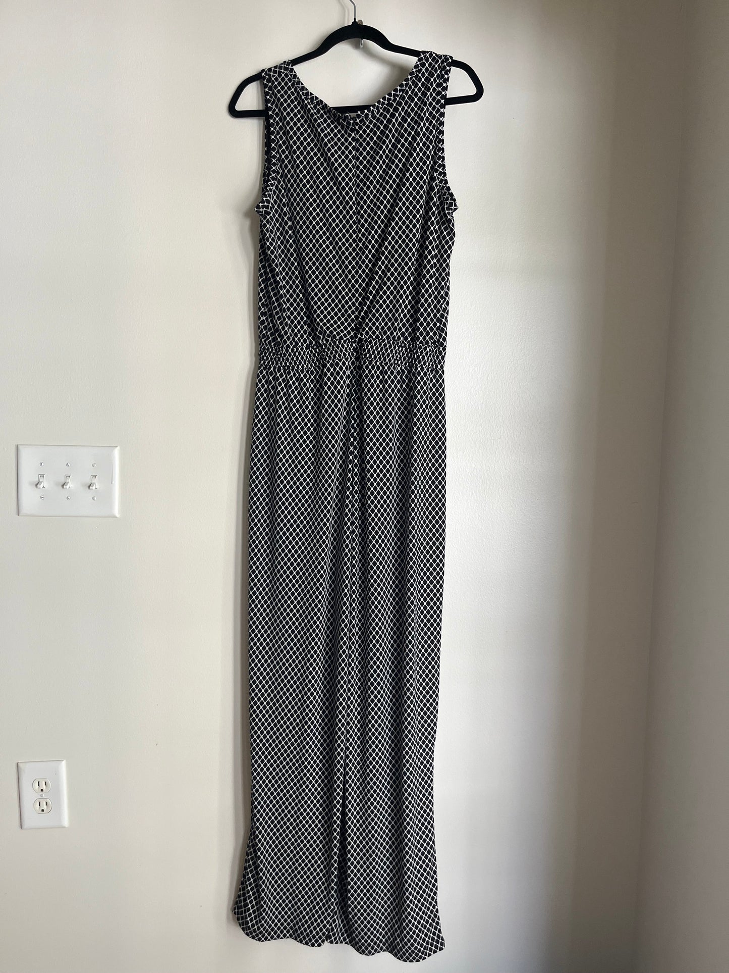 Jumpsuit By Calvin Klein O In Black White, Size: L