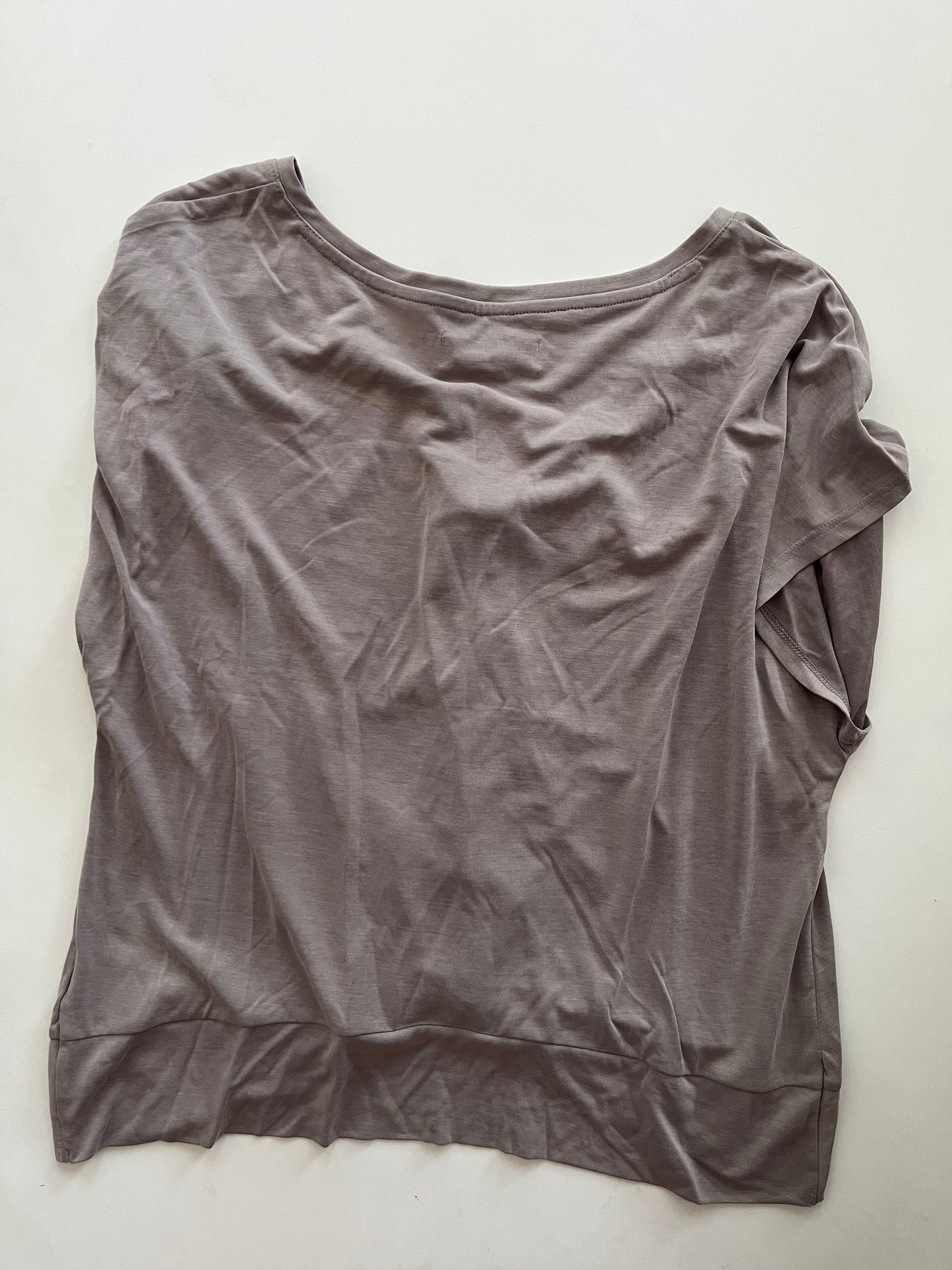 Top Short Sleeve By Lucky Brand In Taupe, Size: L