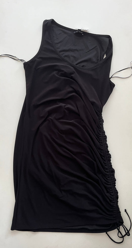 Dress Casual Midi By Express In Black, Size: L