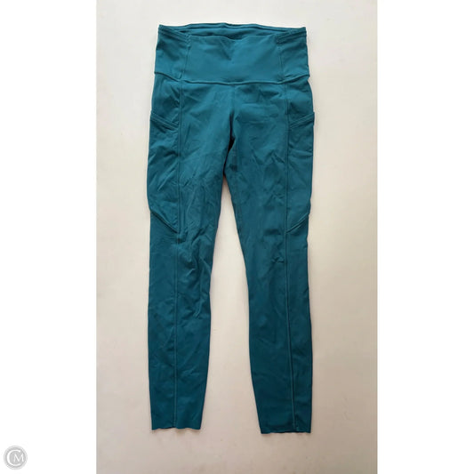 Athletic Leggings By Lululemon In Teal, Size: S