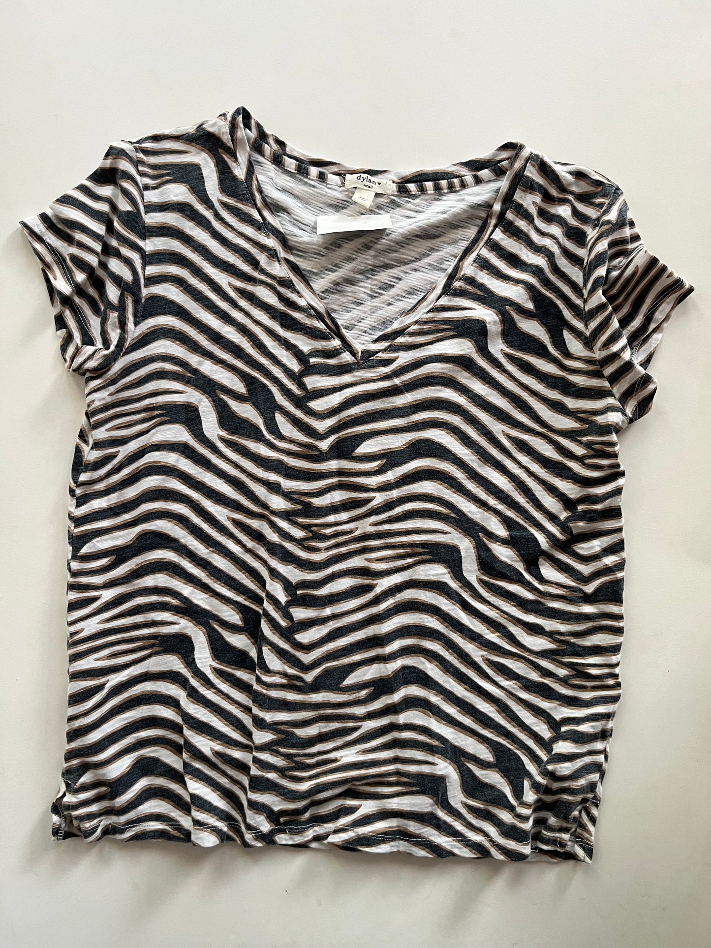 Top Short Sleeve By Dylan In Animal Print, Size: S