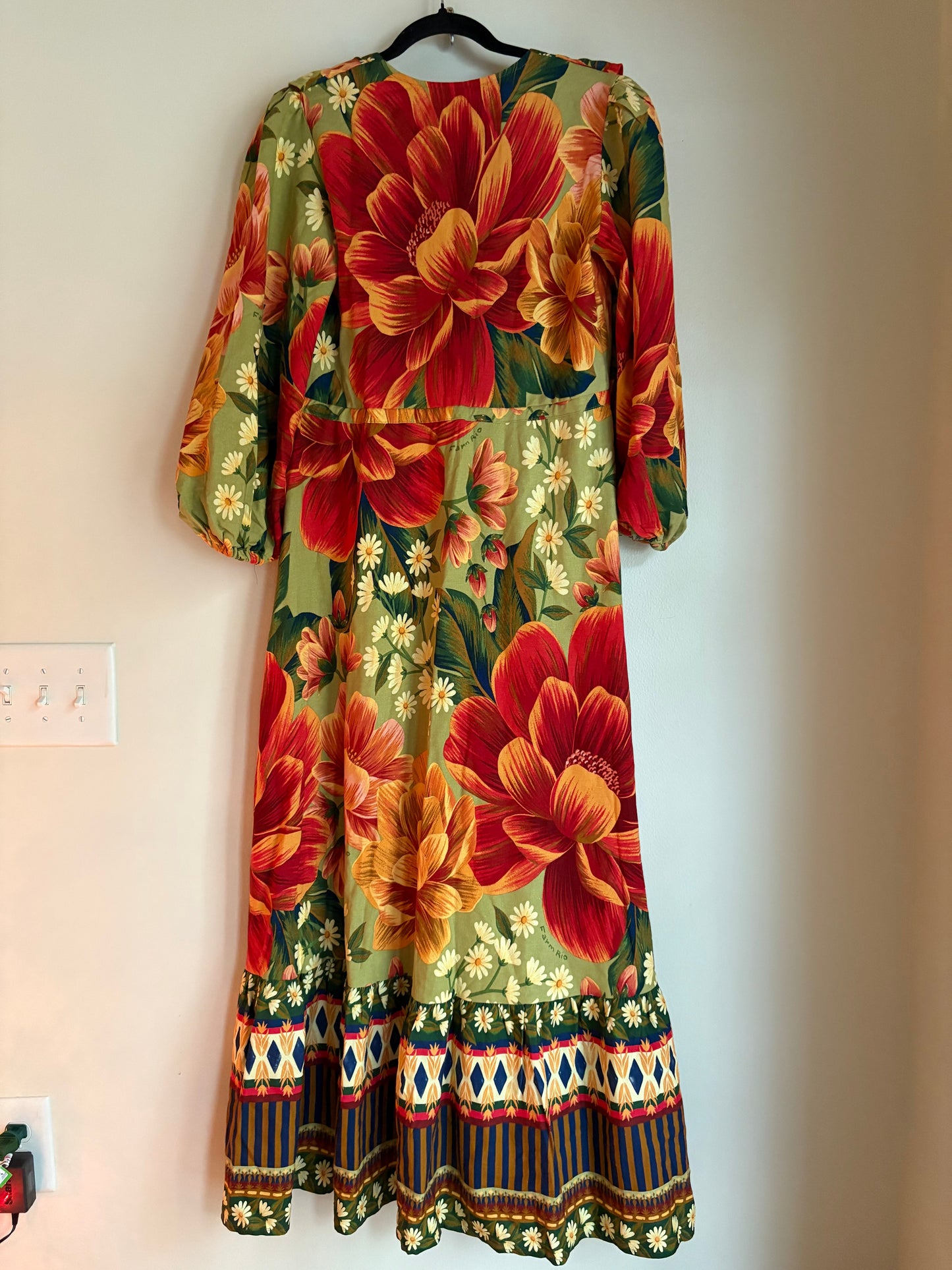 Dress Casual Maxi By Farm Rio In Orange, Size: Xs